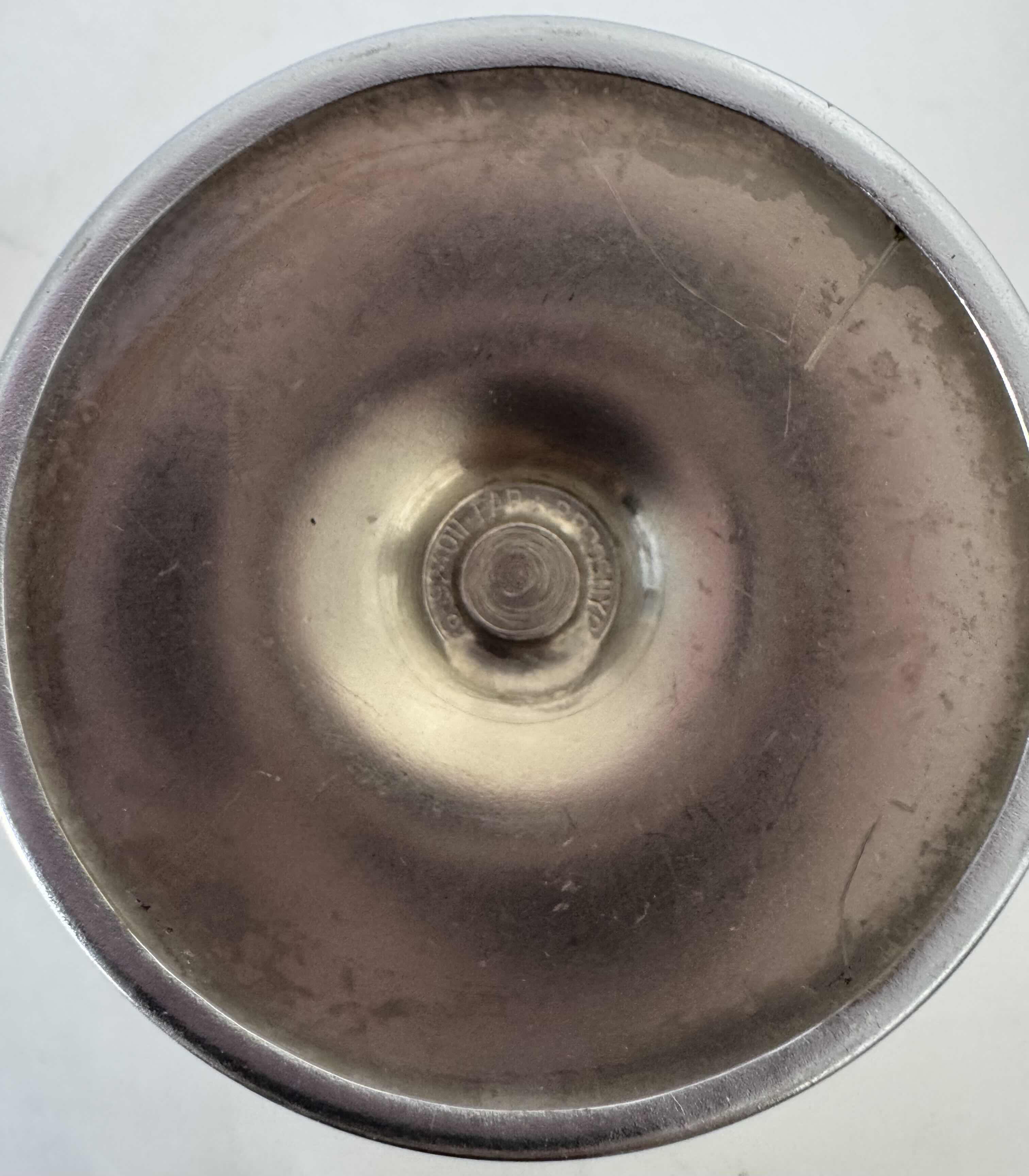 Photo 1 of 4- KROME KRAFT GLASS SHERRY GLASSES AMBER W2” X H6”