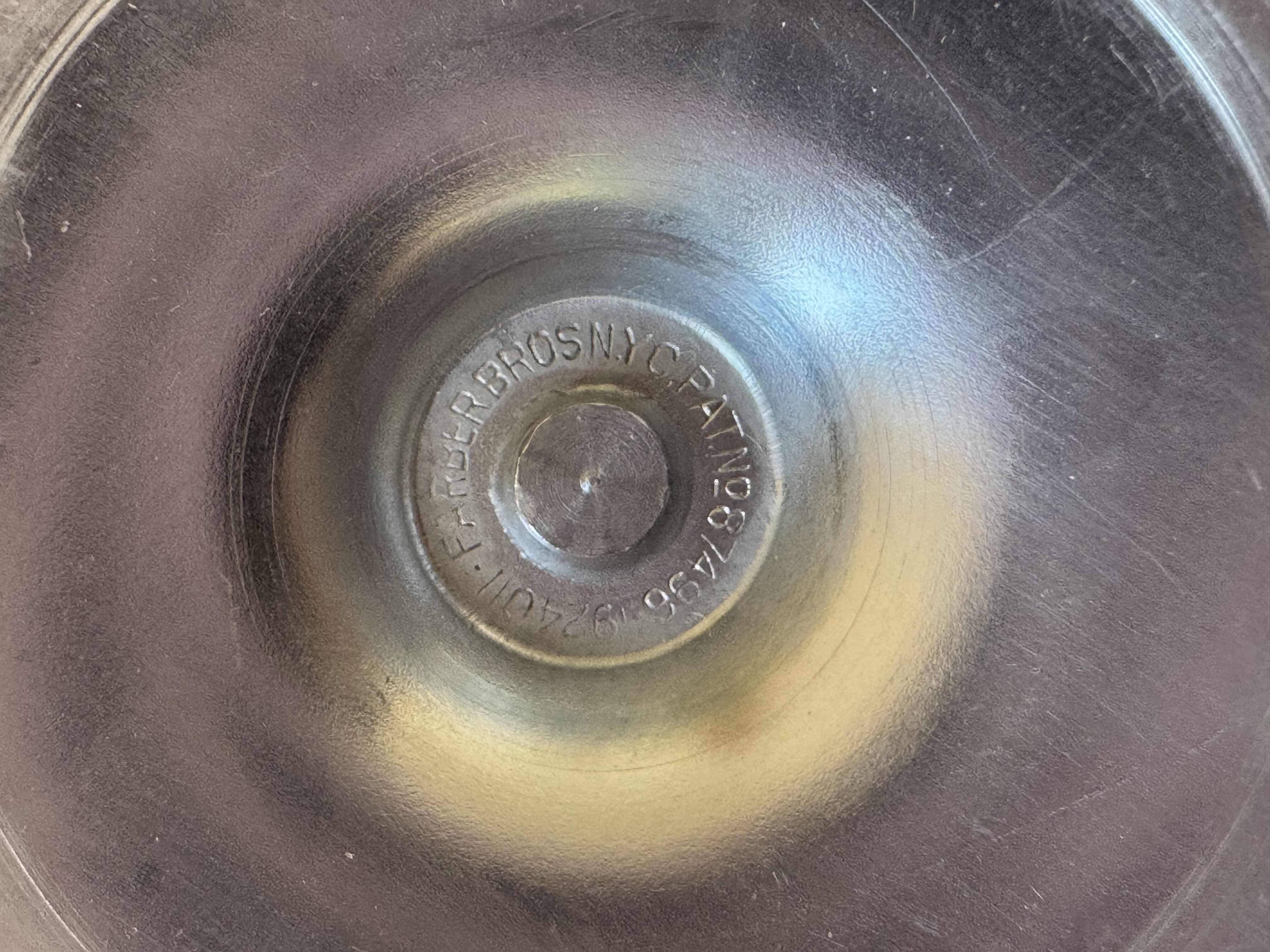 Photo 1 of 3- KROME KRAFT FROSTED GLASSES SILVER TONE W4.5” X H 6.75”