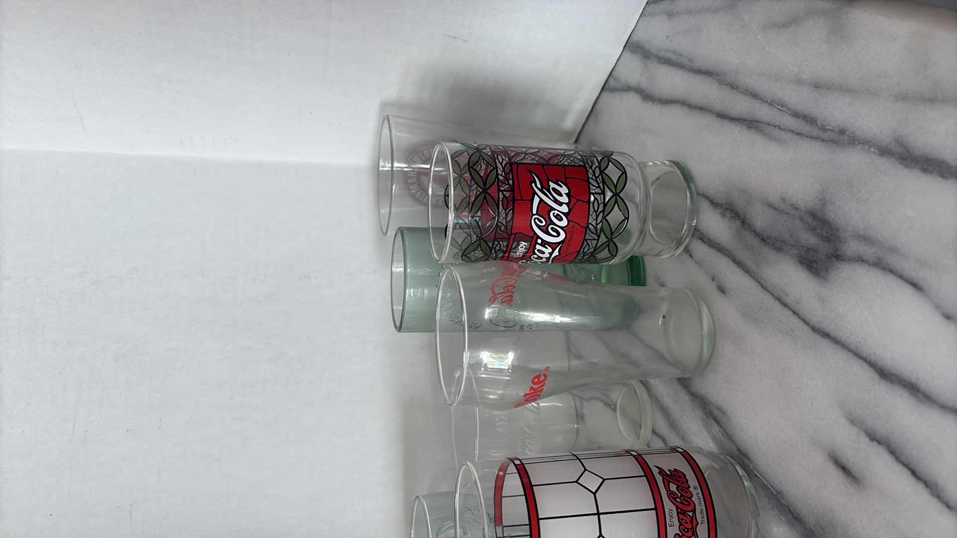 Photo 1 of ASSORTED VINTAGE COCA COLA GLASSES