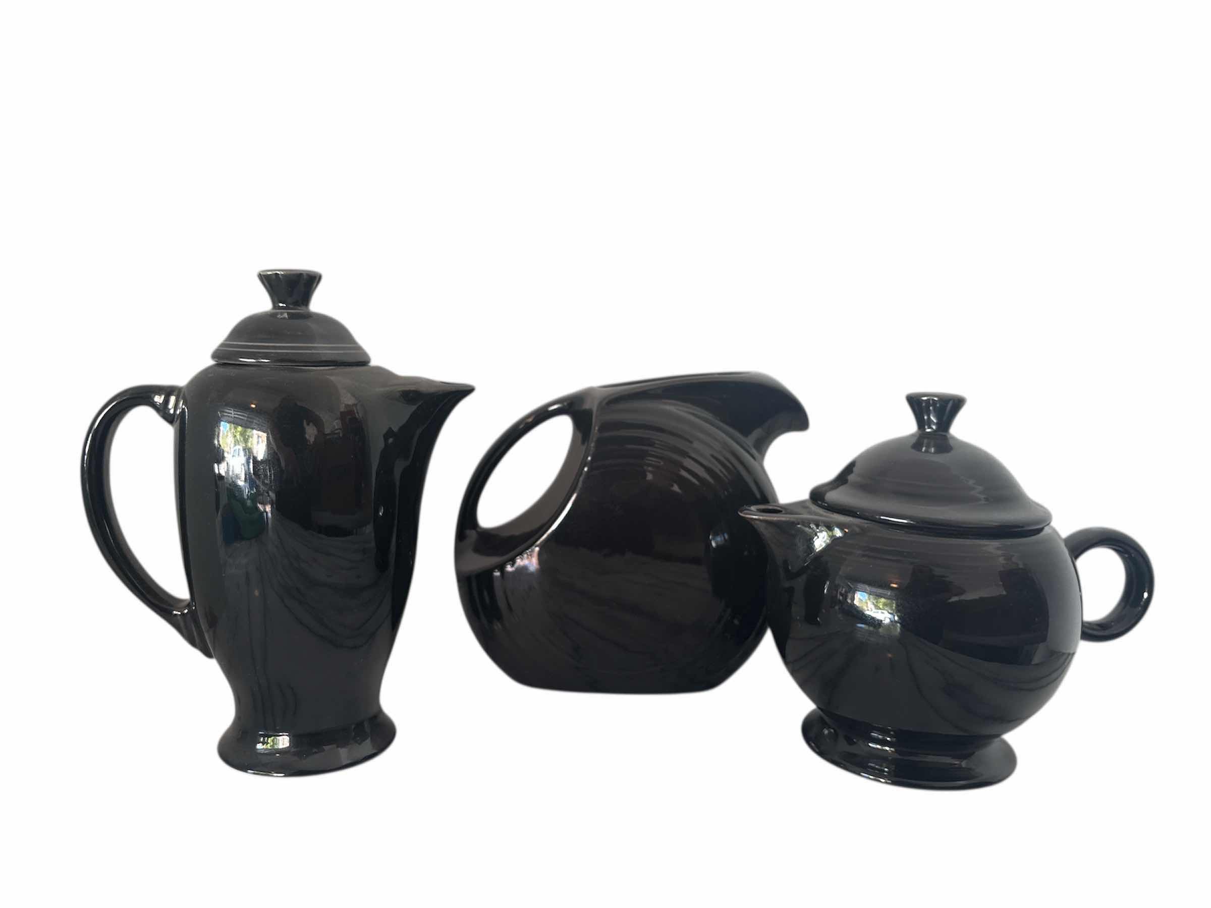 Photo 1 of BLACK CERAMIC TEAPOTS 12”