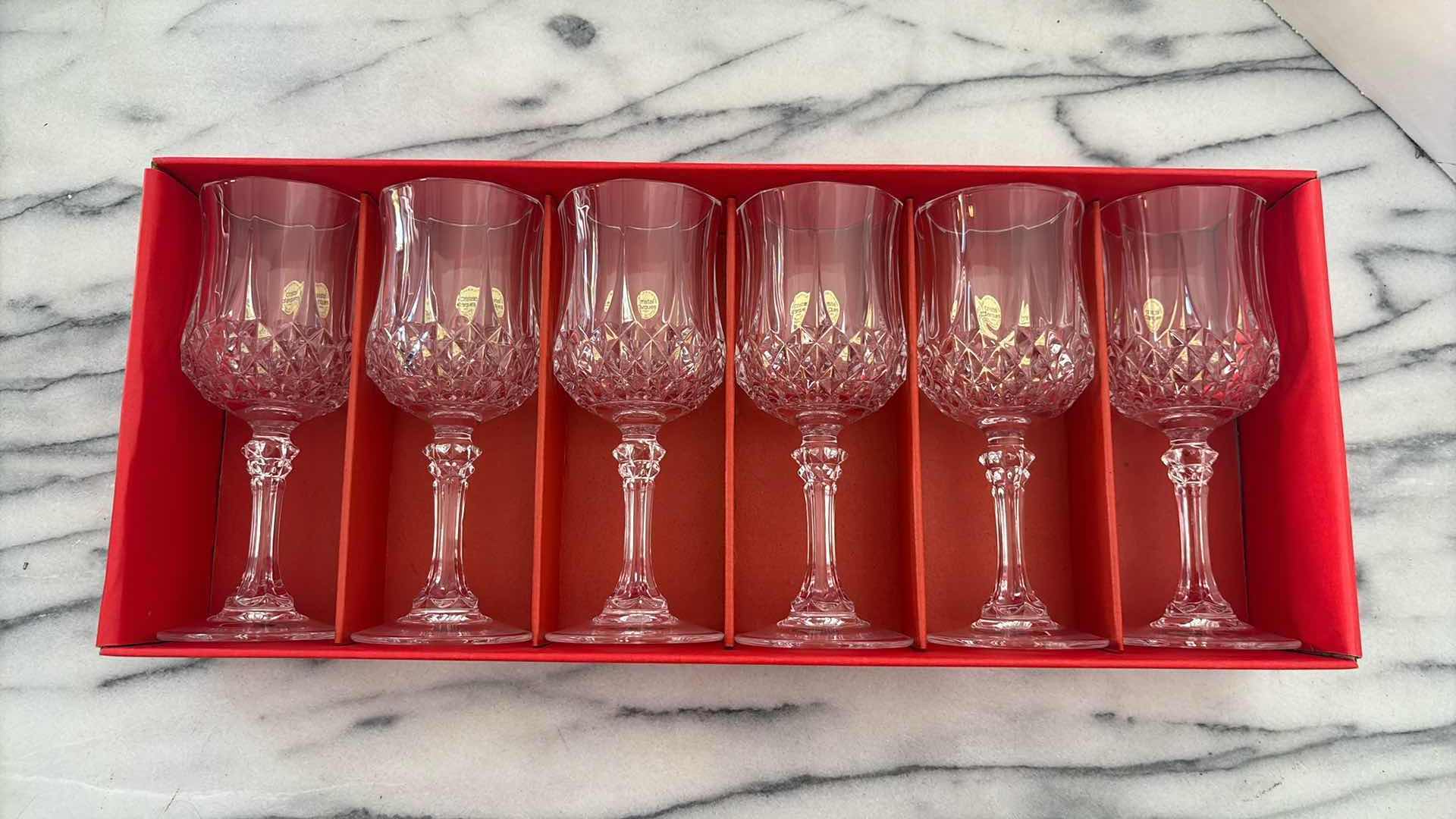 Photo 1 of CRISTAL D’ARQUES CRYSTAL GLASSES SET OF 6