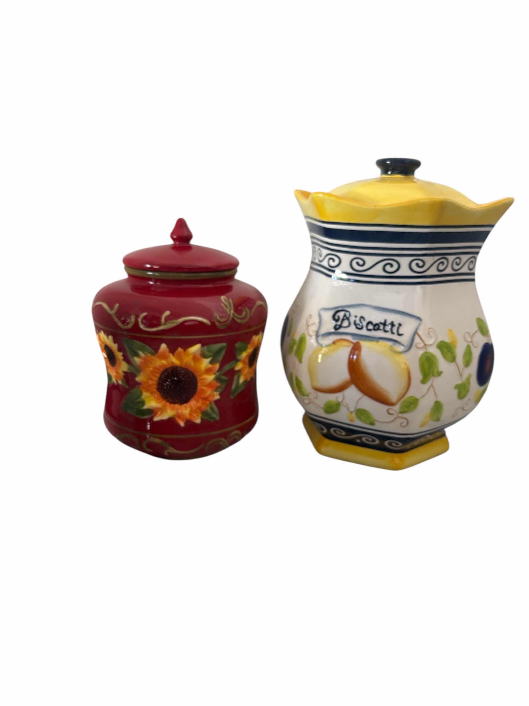 Photo 1 of BISCOTTI JARS 14”H