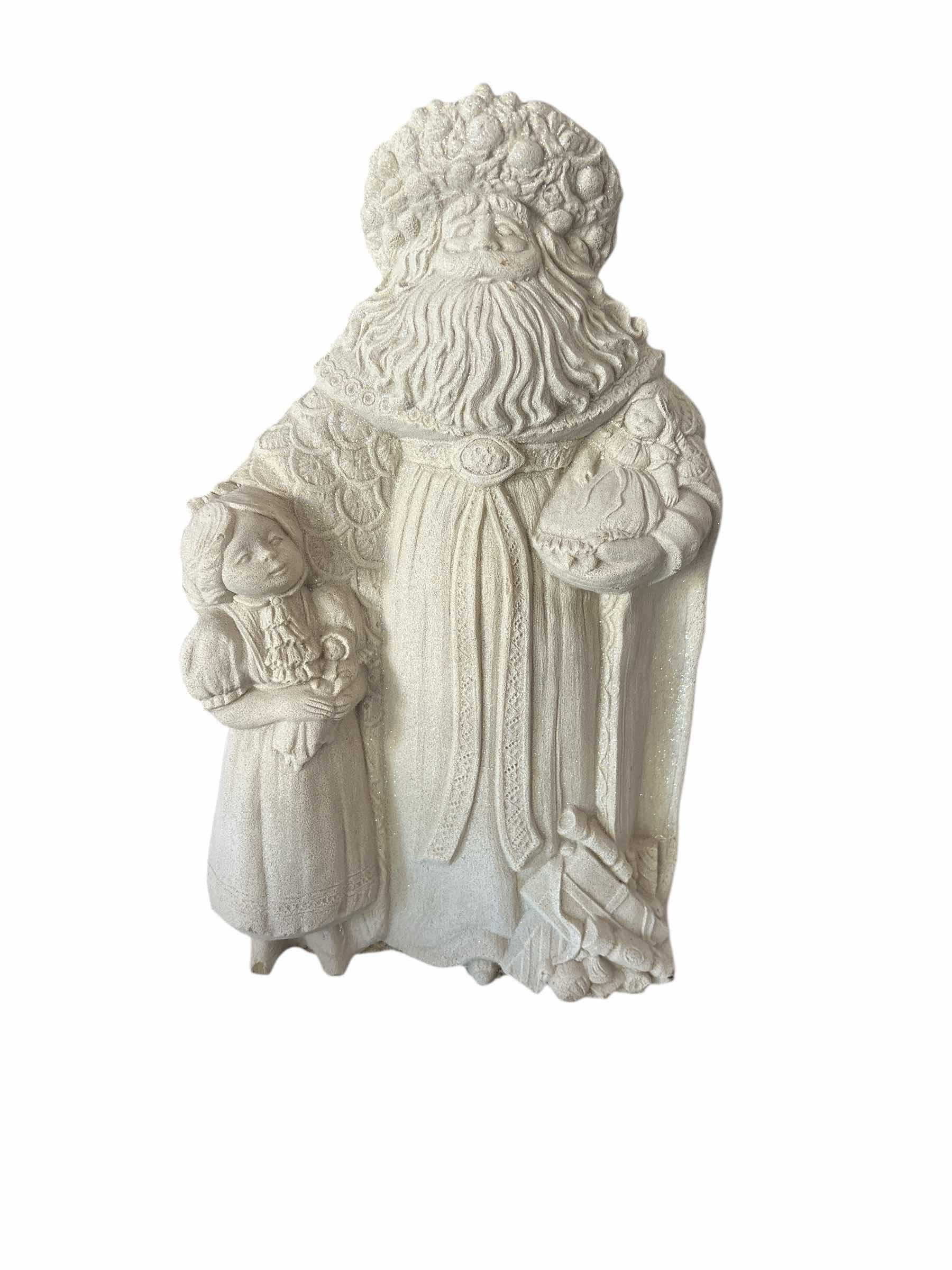 Photo 1 of STONE CARVED SANTA 16”H