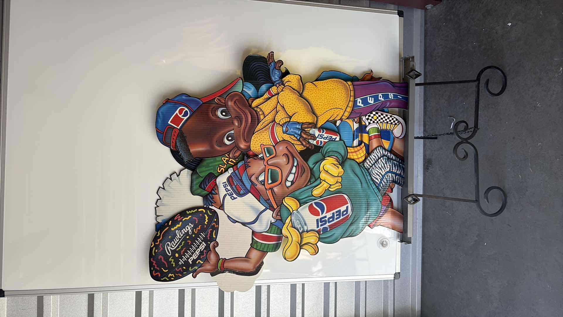 Photo 1 of CARDBOARD CUTOUT VINTAGE PEPSI ADVERTISEMENT 6 PIECES