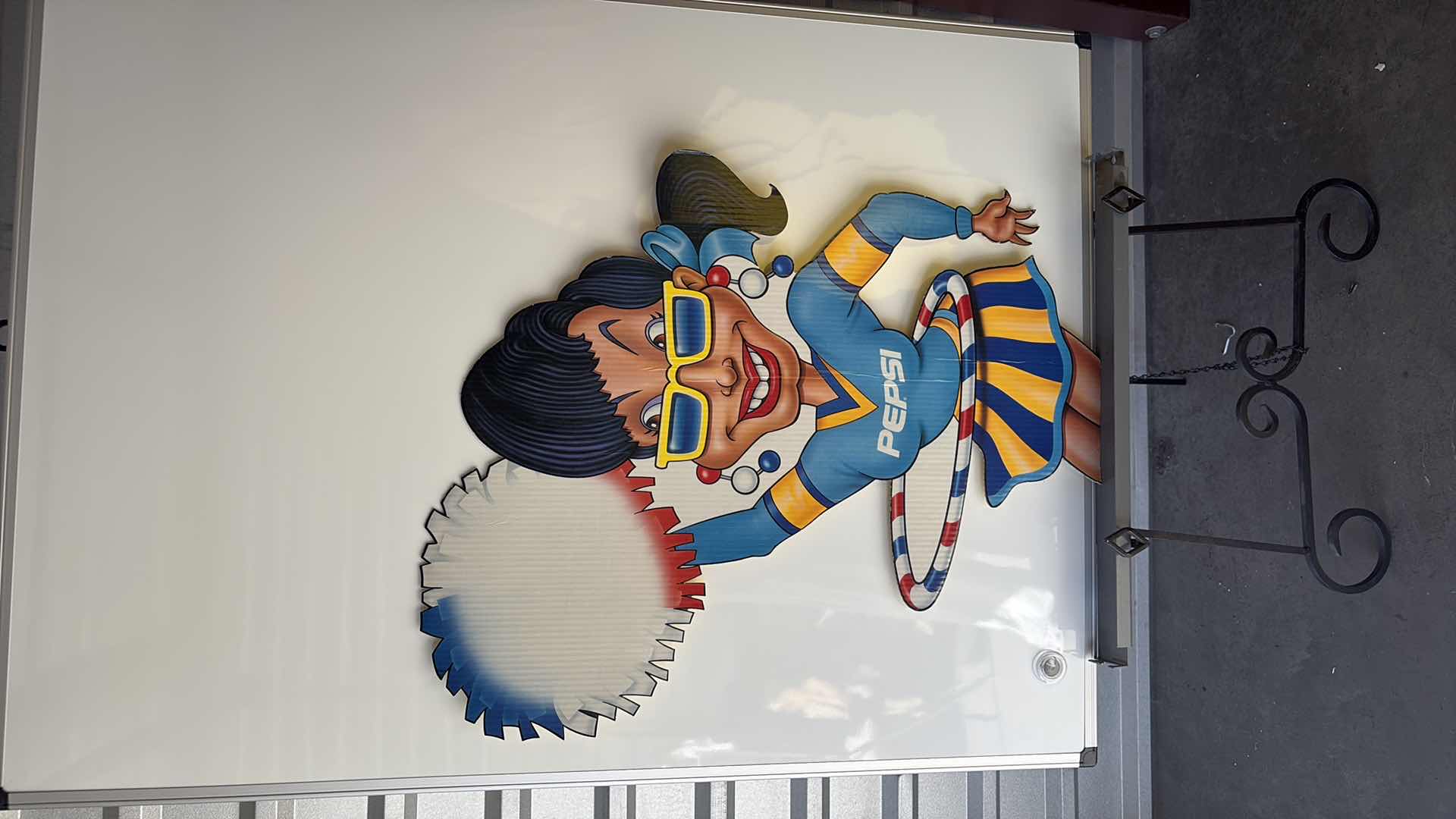 Photo 1 of CARDBOARD CUTOUT VINTAGE PEPSI ADVERTISEMENT 6 PIECES