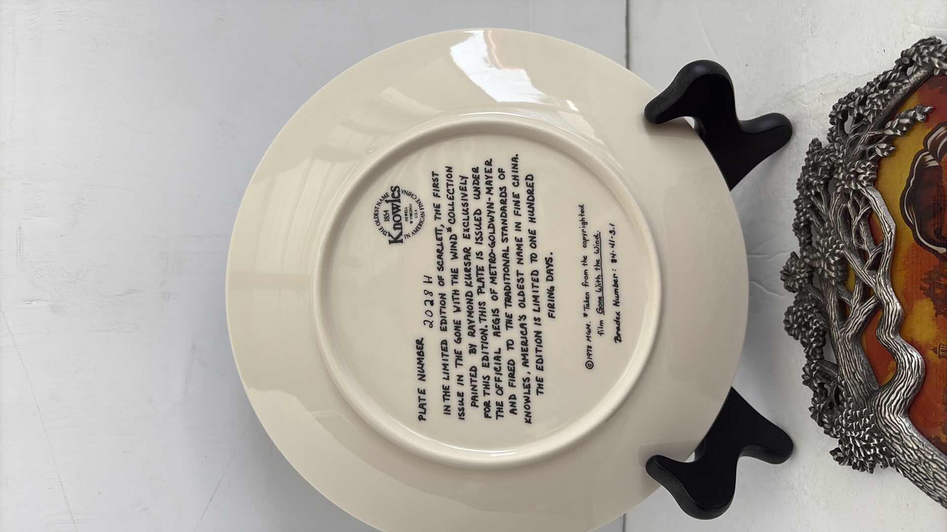 Photo 1 of GONE WITH THE WIND COMMEMORATIVE PLATES