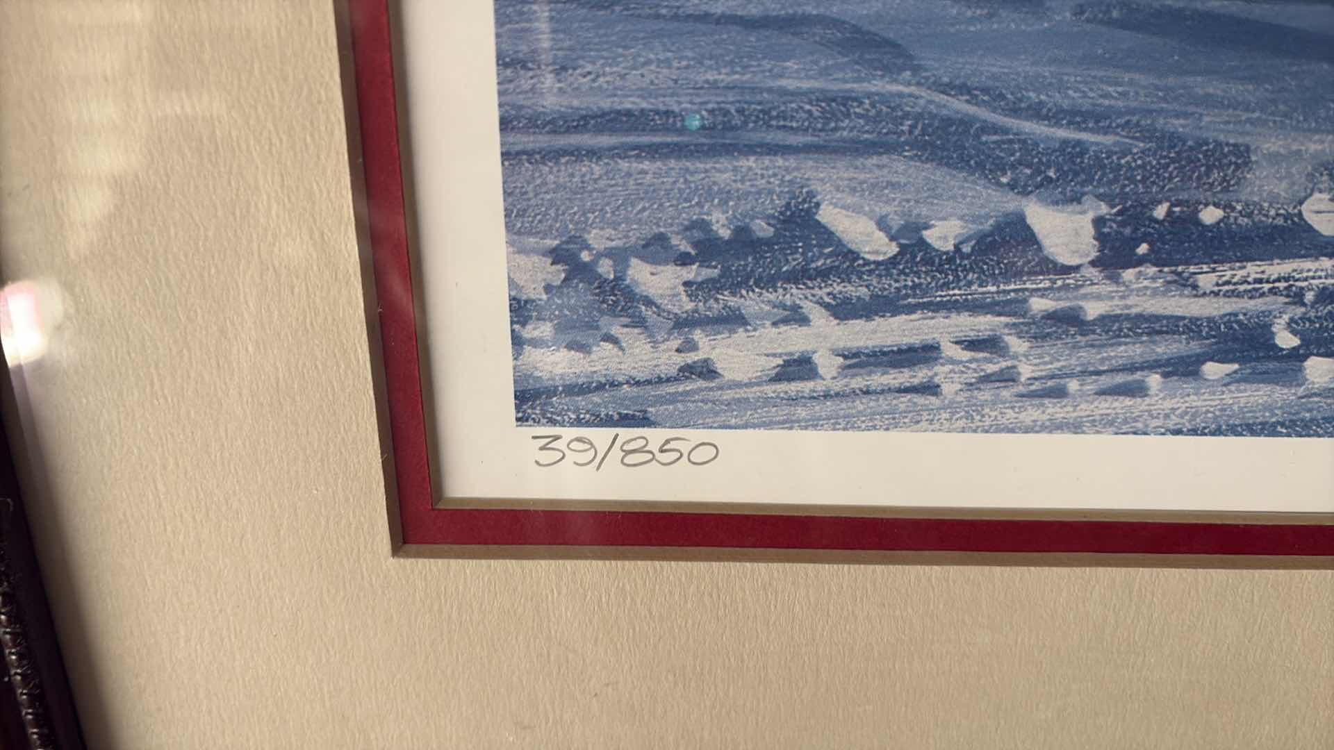 Photo 1 of KEN EBERTS 1988 SIGNED CHRISTMAS PACKARD AUTOMOBILE POSTER 39/850 23.5X28"H