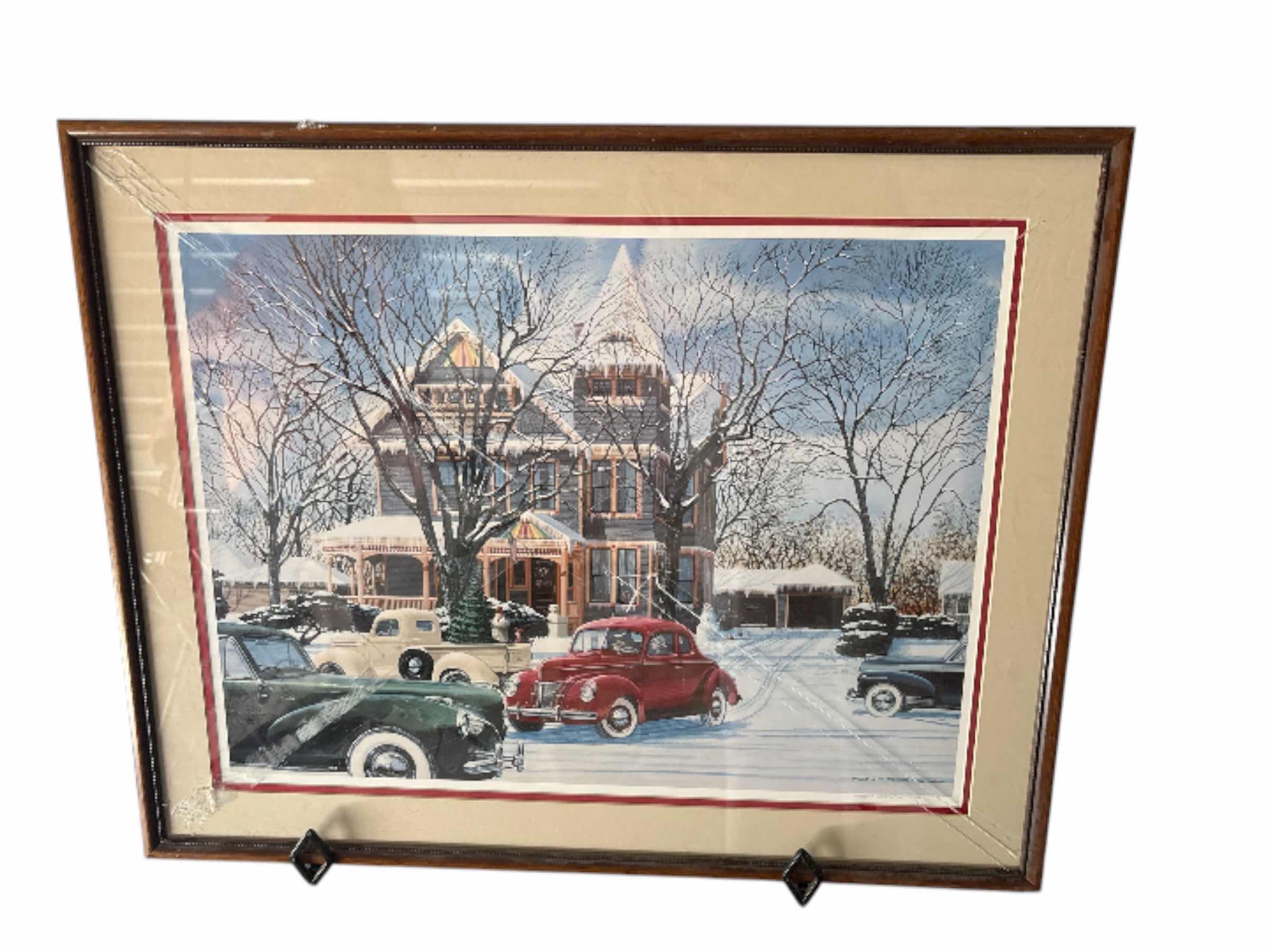 Photo 1 of KEN EBERTS SIGNED CHRISTMAS TIME 1942 75/850 30" X 25"