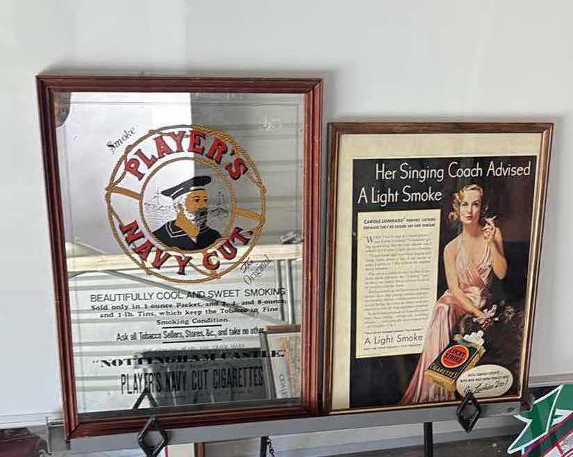 Photo 1 of FOUR VINTAGE CIGARETTE ADVERTISEMENTS