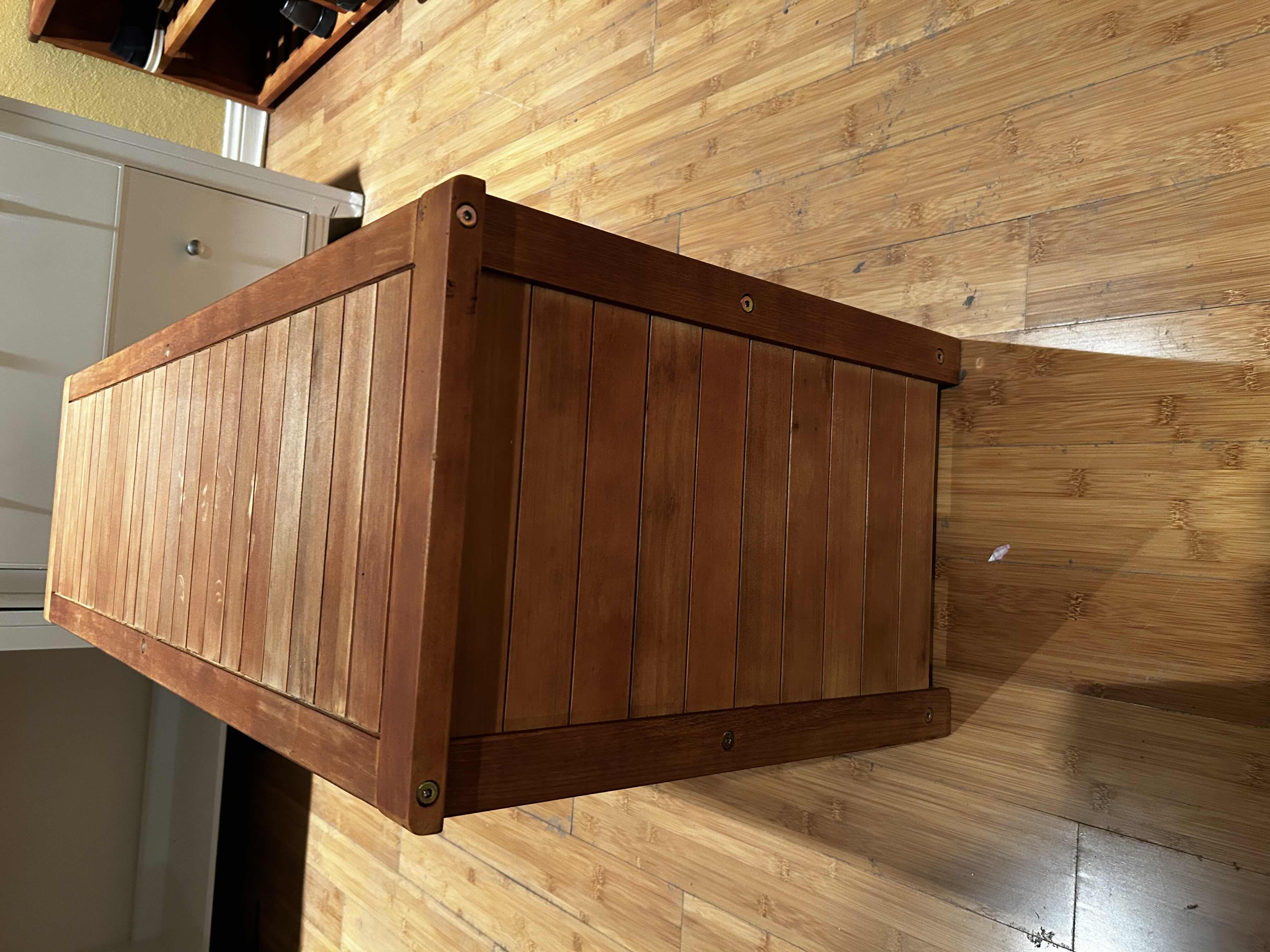 Photo 1 of 2-WINSOME KEYSTONE SHOE BENCH IN TEAK FINISH