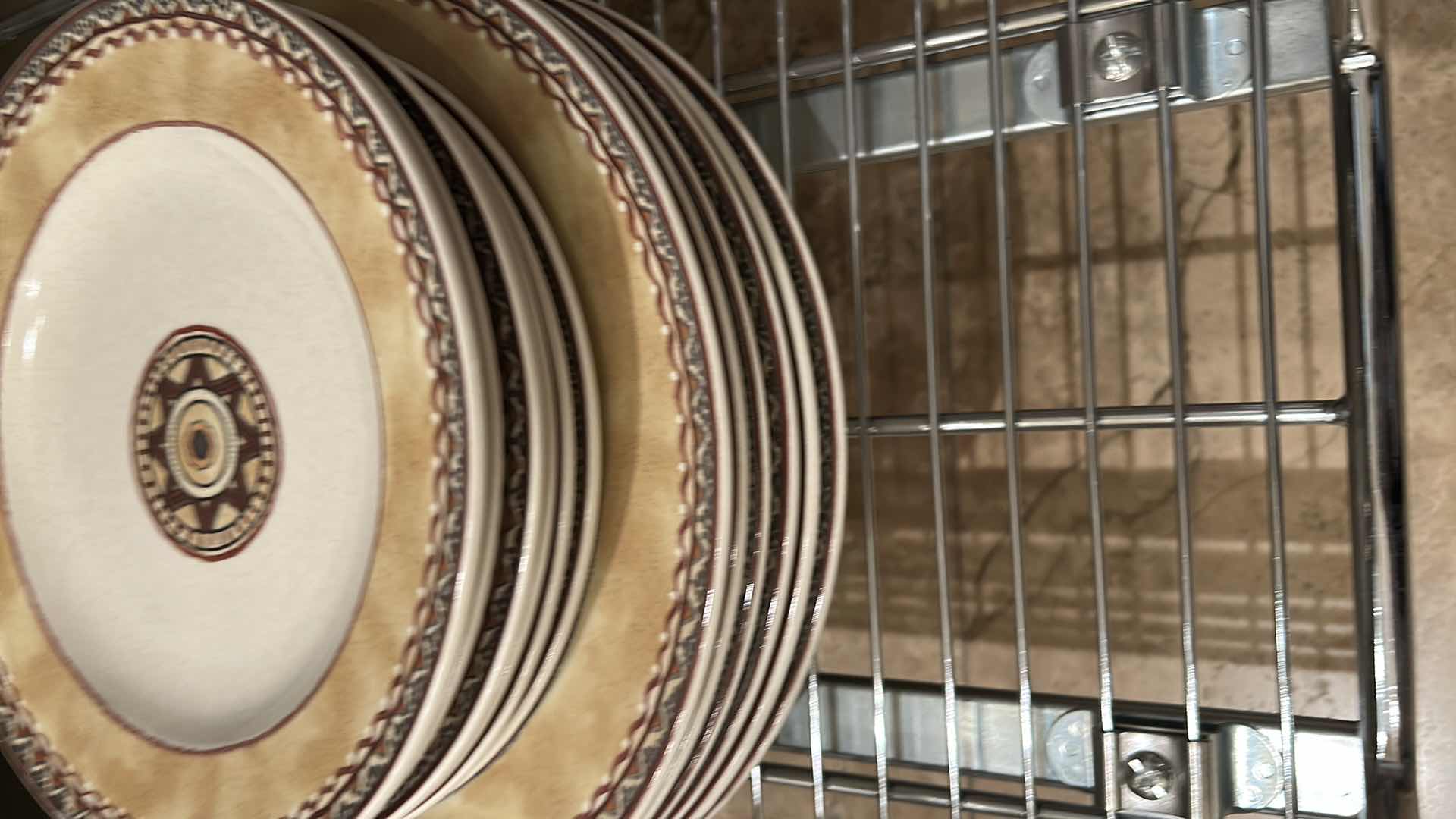 Photo 1 of 12- MIKASA INTAGLIO TEMPE STONEWARE DINNER & LUNCHEON PLATES