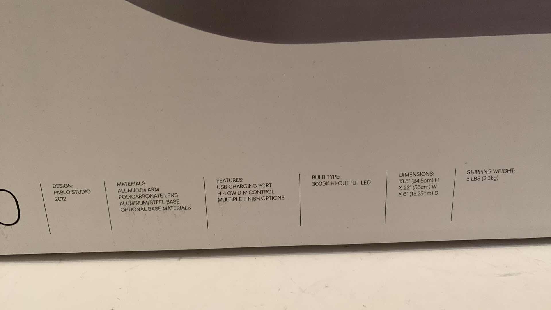 Photo 1 of PABLO DESK LAMP LIM360