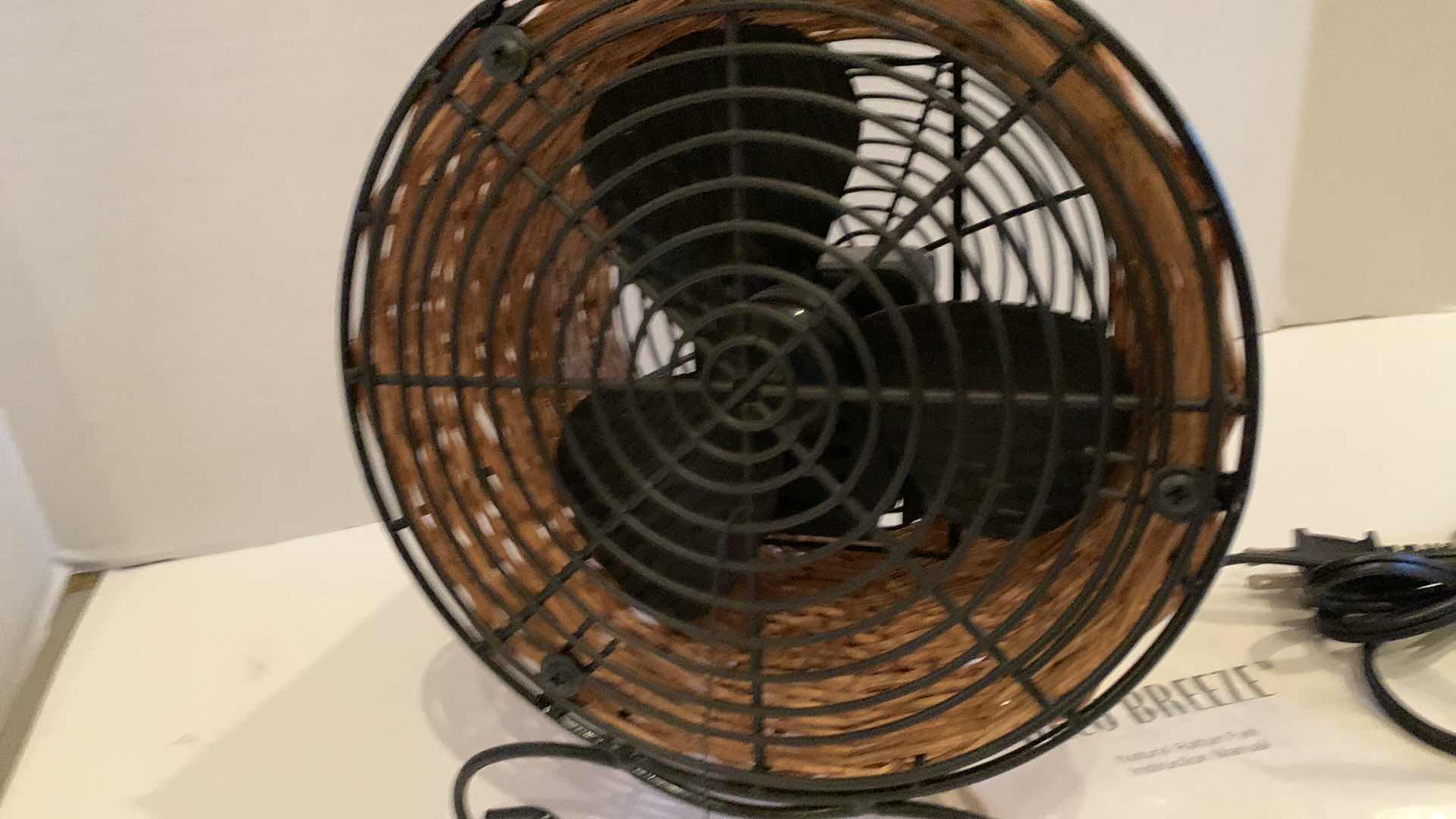 Photo 1 of DECO BREEZE RATTAN TABLE FAN