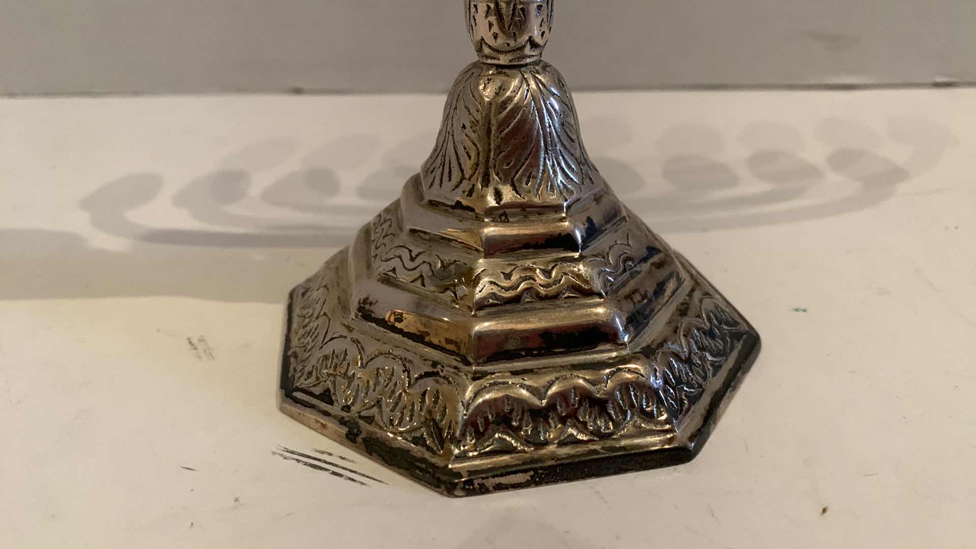 Photo 1 of SOLID BRASS MENORAH 9” X 9.5”