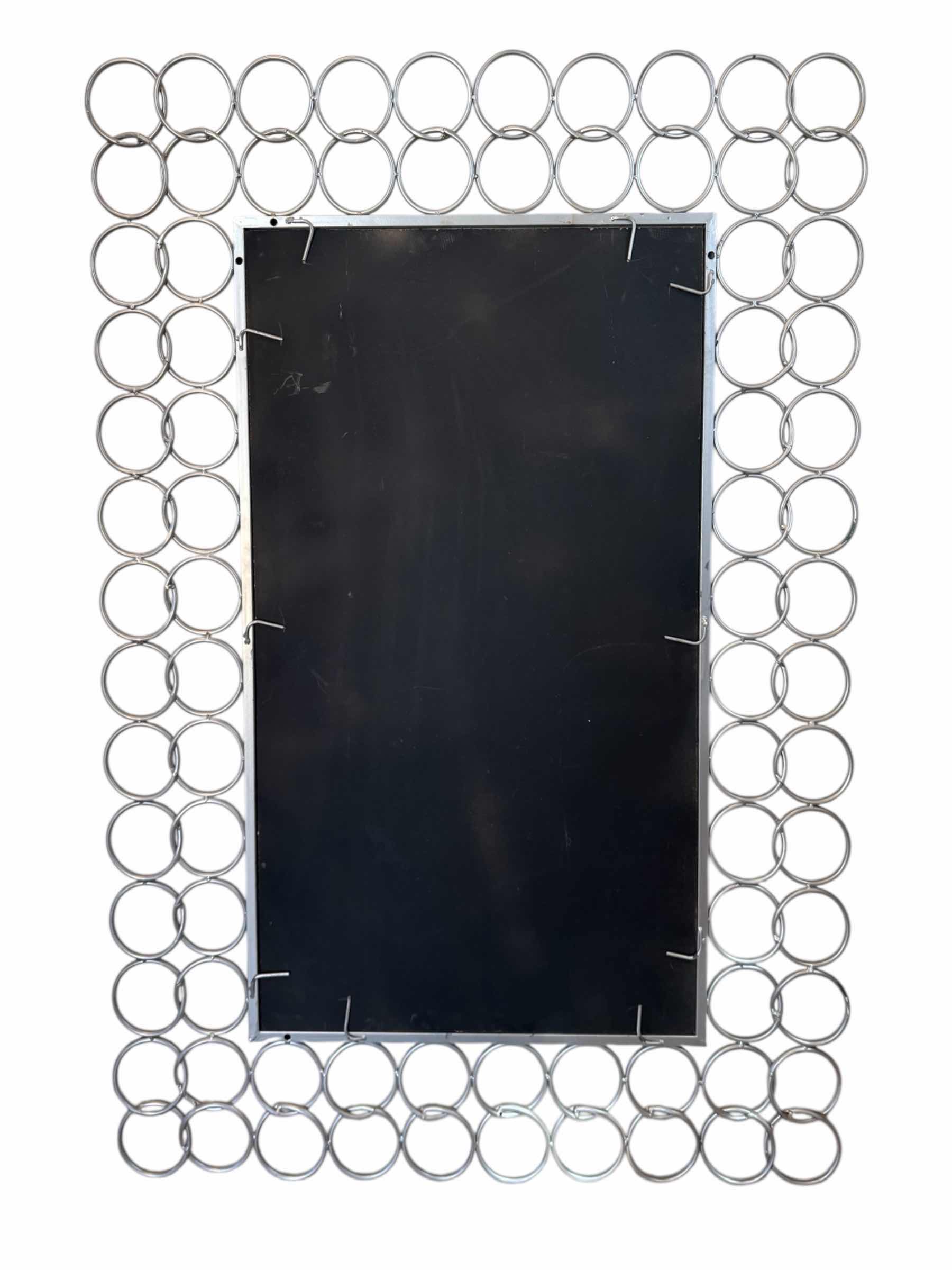 Photo 1 of DECORATIVE METAL RING WALL MIRROR 35”x49”