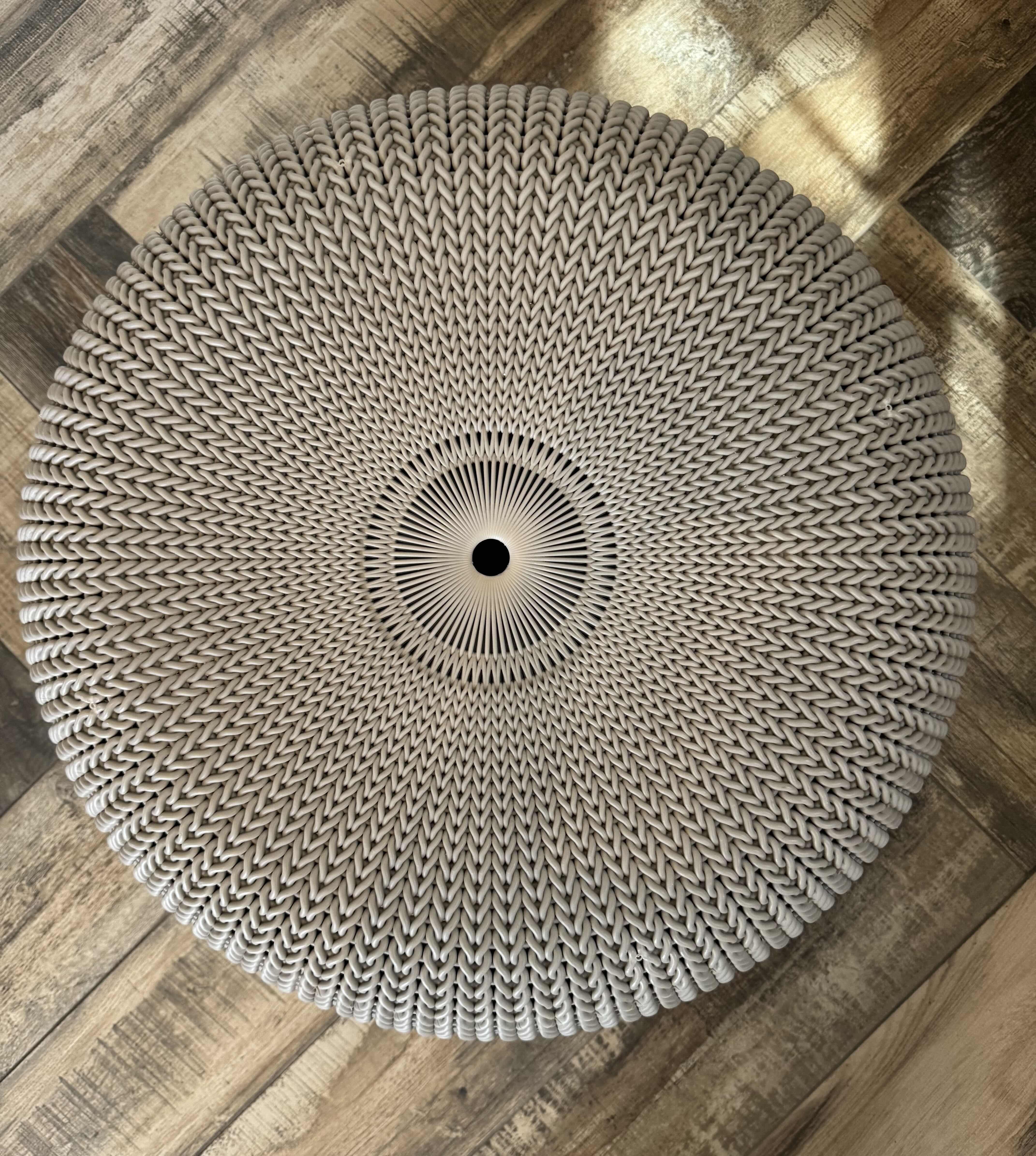 Photo 1 of 22" ROUND KETER URBAN KNIT POUF OTTOMAN OUTDOOR/INDOOR H13”