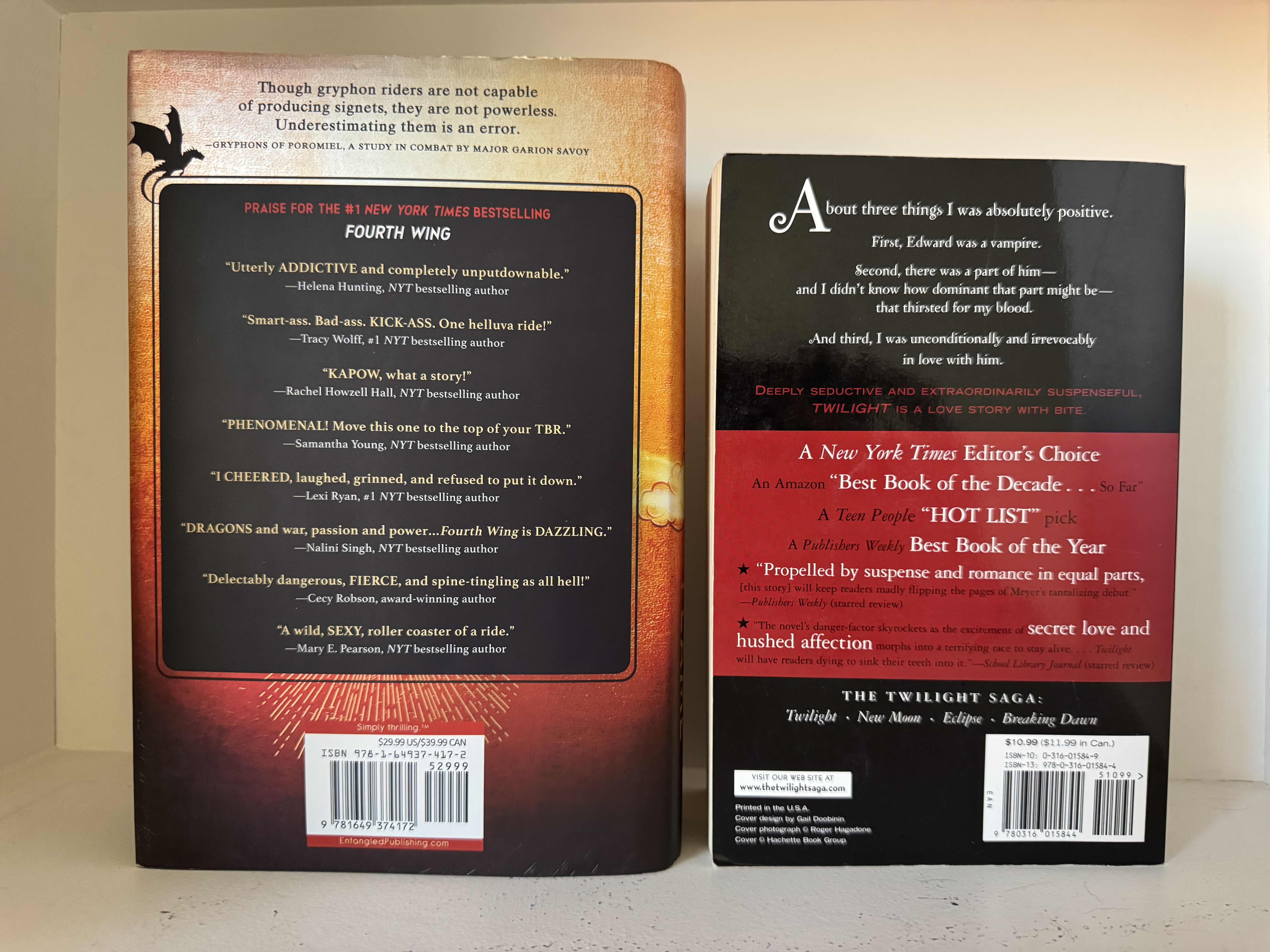 Photo 1 of "IRON FLAME" HARDBACK BOOK BY REBECCA YARROS, "TWILIGHT" HARDBACK BOOK BY STEPHENIE MEYER