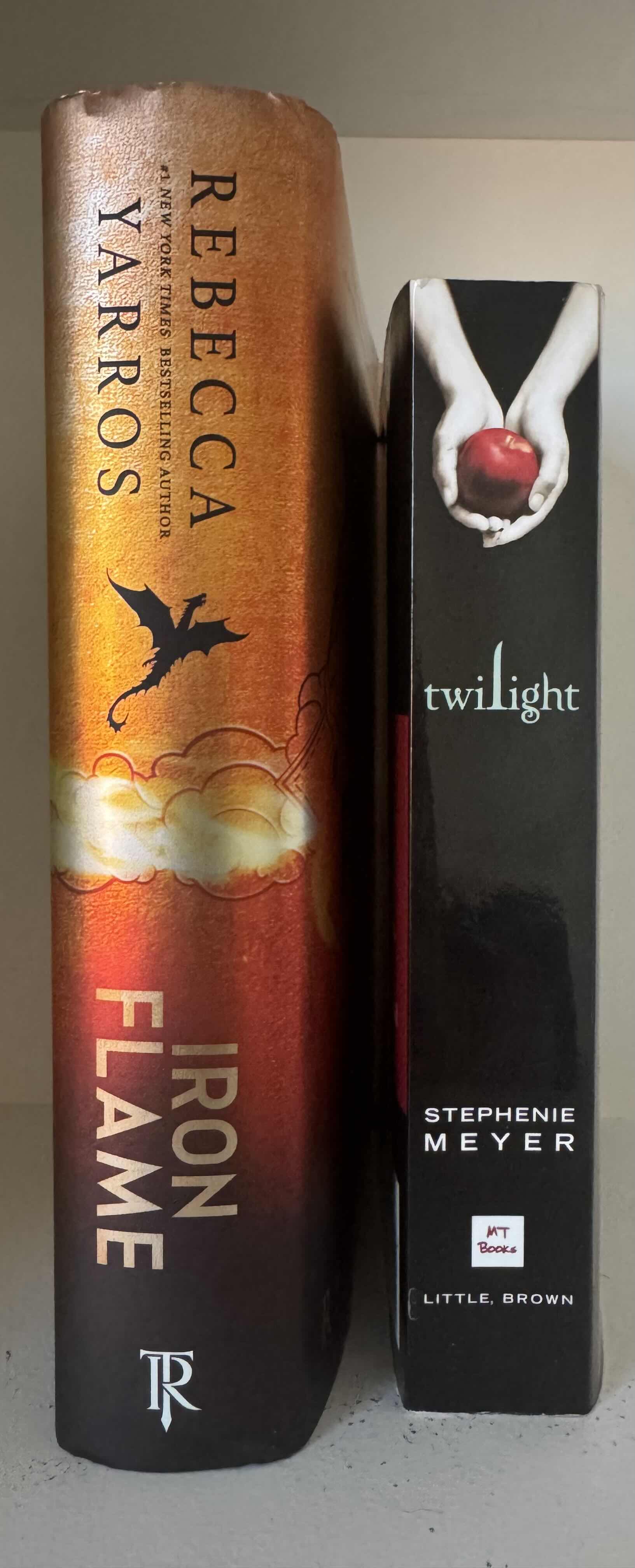 Photo 1 of "IRON FLAME" HARDBACK BOOK BY REBECCA YARROS, "TWILIGHT" HARDBACK BOOK BY STEPHENIE MEYER