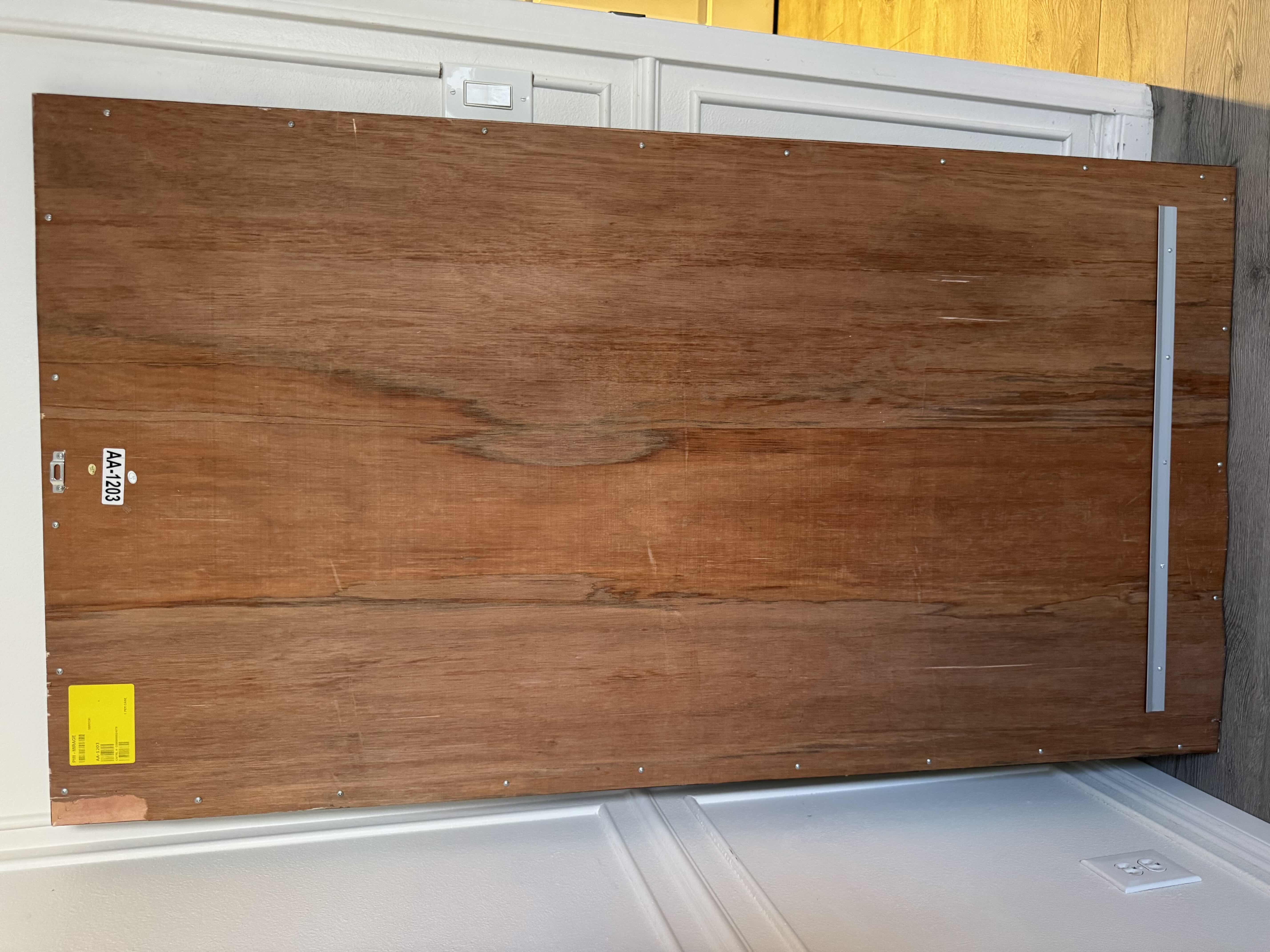 Photo 1 of WOOD FRAMED MIRROR 35”x65”