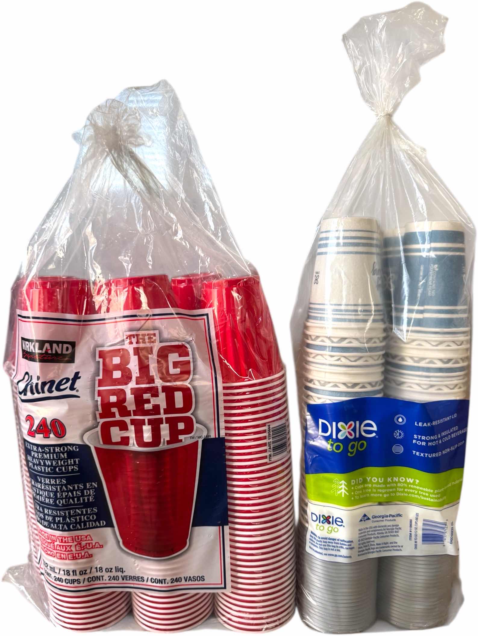 Photo 1 of NEW KIRKLAND & DIXIE DISPOSABLES CUPS