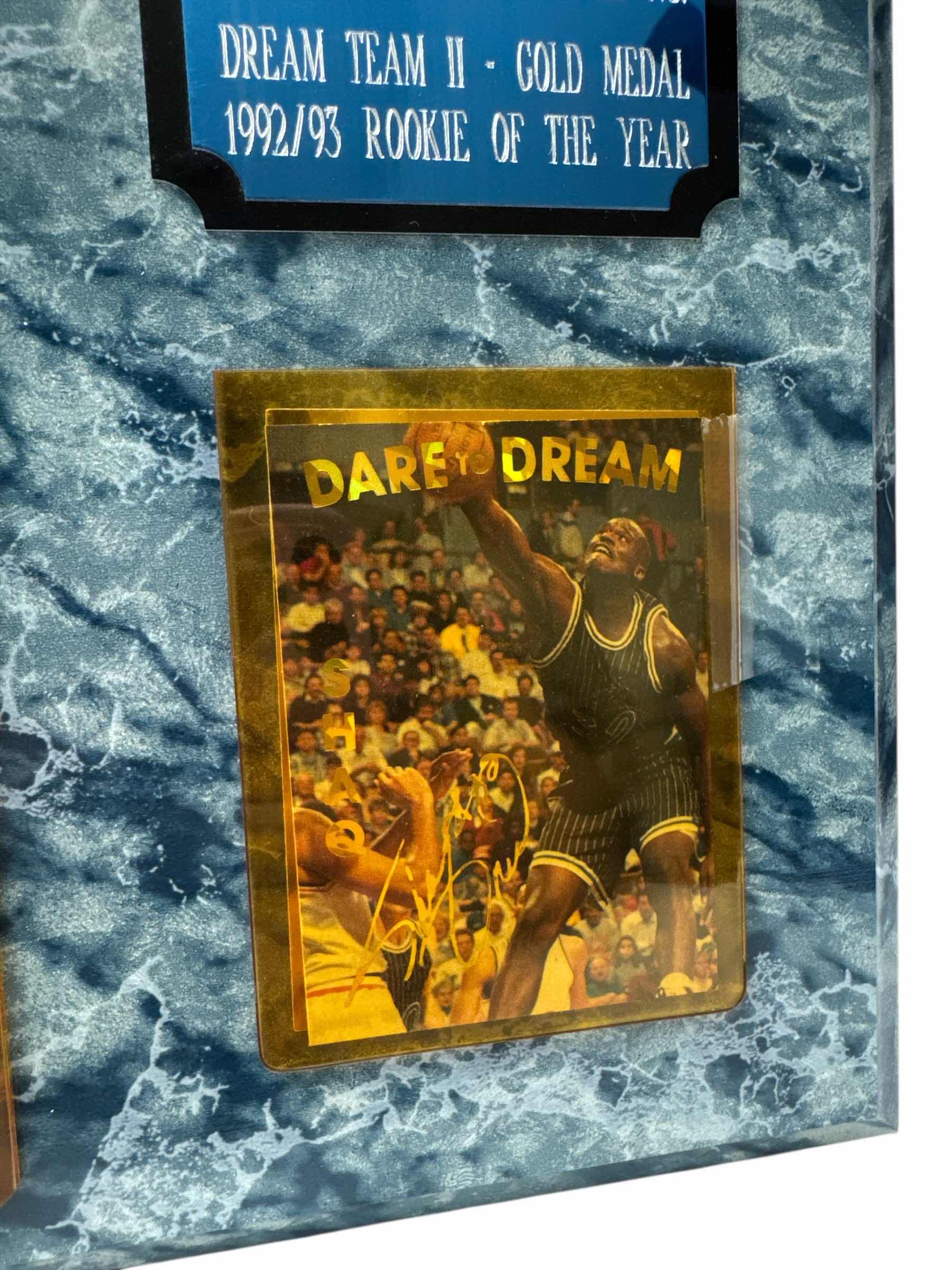 Photo 1 of SHAQUILLE O’NEAL ORLANDO MAGIC WOOD WALL PLAQUE 15” 12”