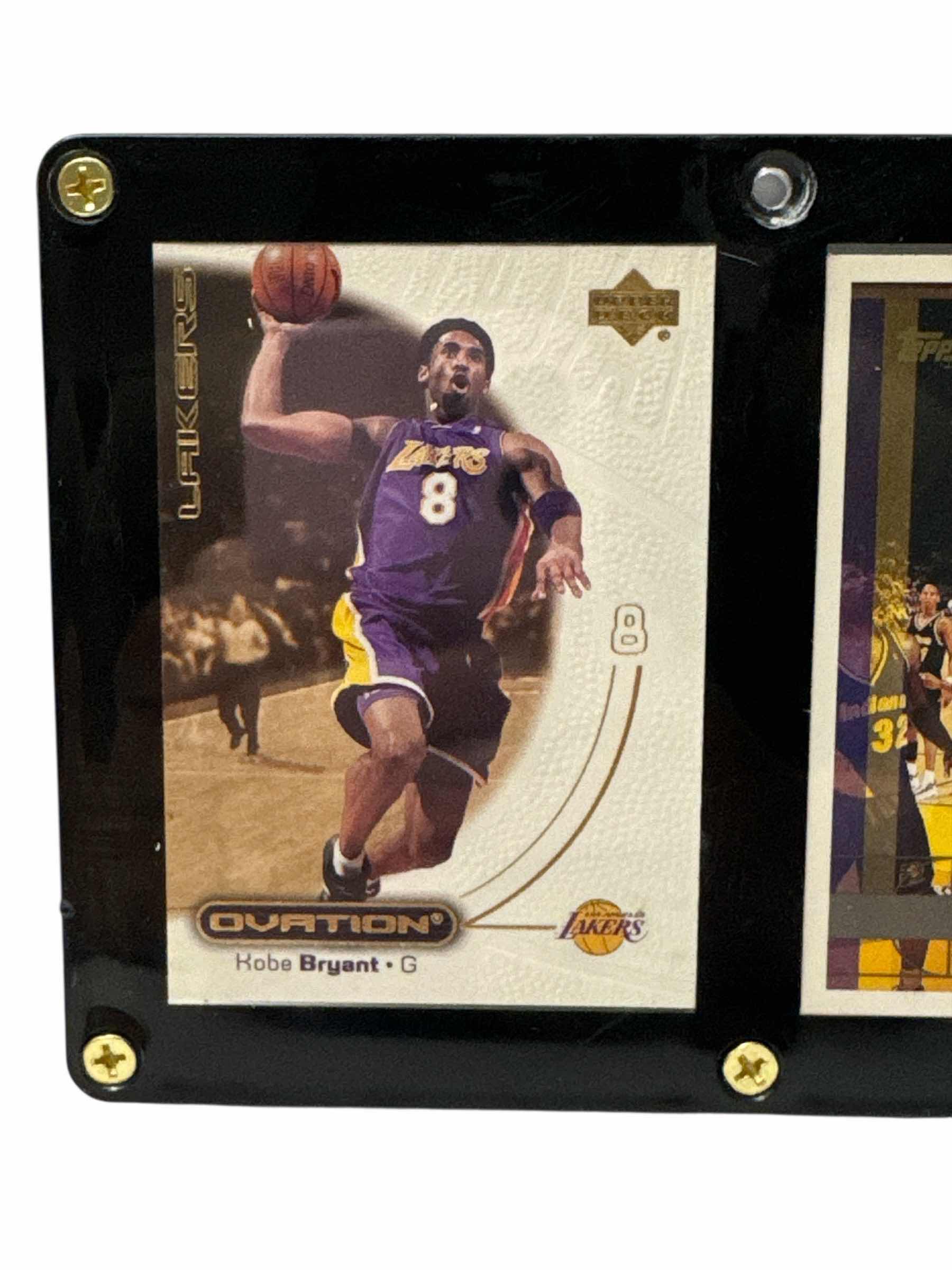 Photo 1 of KOBE BRYANT & SHAQUILLE ONEAL SPORTS CARDS IN SCREW DOWN CASE