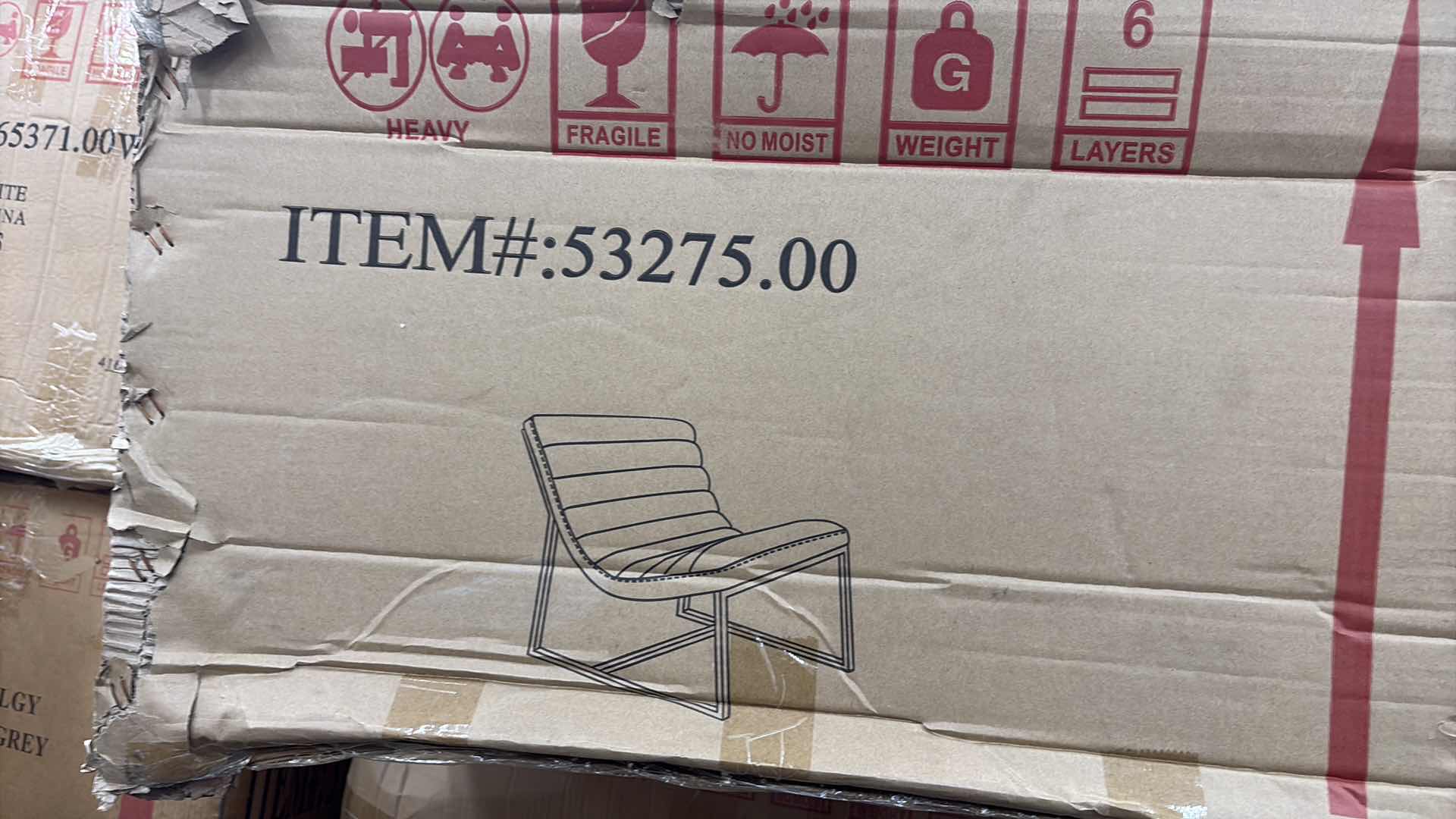 Photo 1 of KINGSBURY WHITE LEATHER LOUNGE ACCENT CHAIR