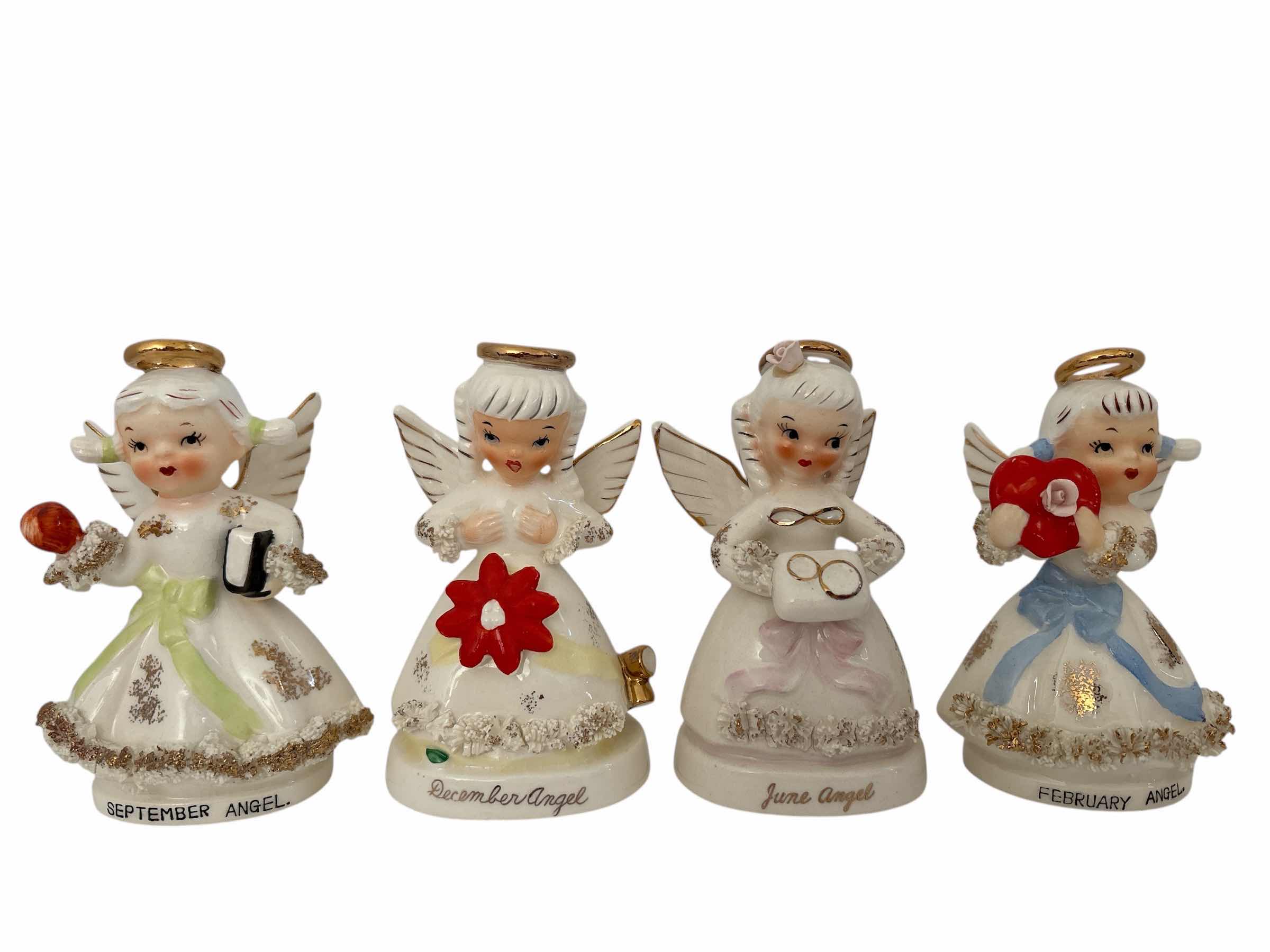 Photo 1 of (4)PCS ANGELS OF THE YEAR FIGURINE