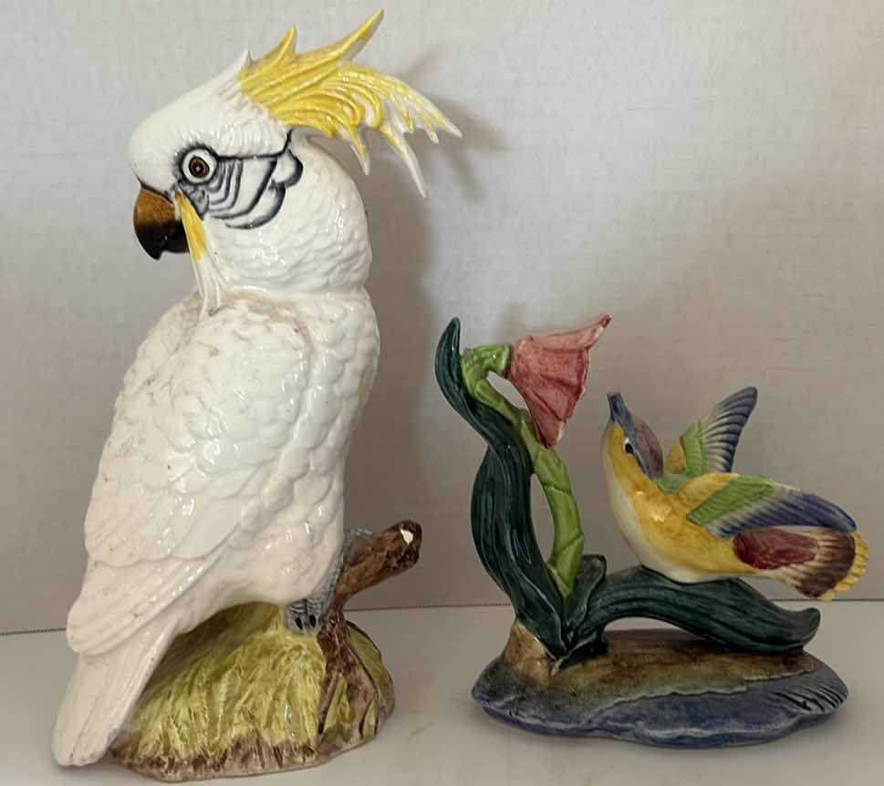 Photo 1 of (3)PCS BIRD PORCELAIN FIGURINE