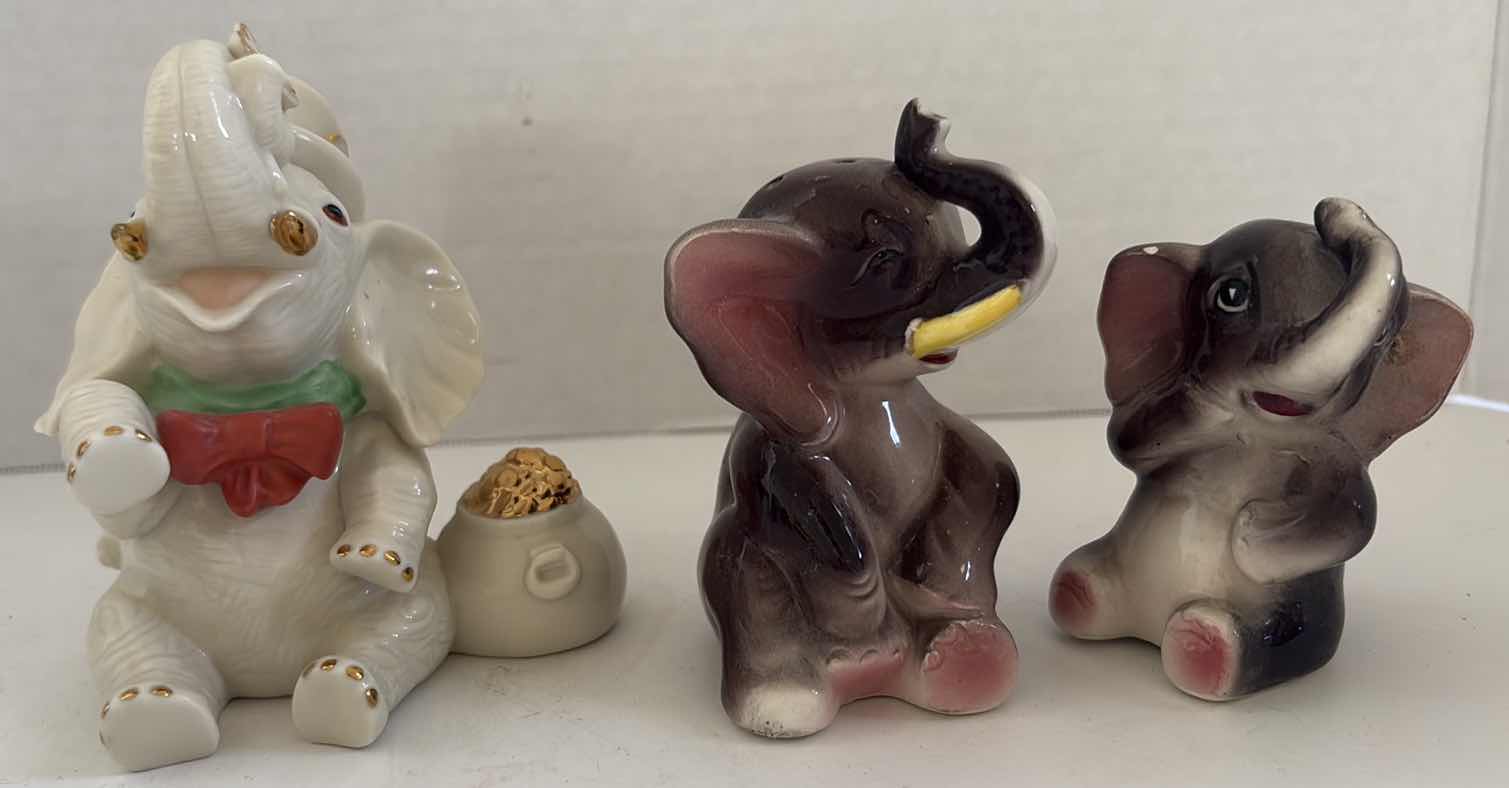 Photo 1 of (5)PCS ELEPHANT FIGURINES H4”