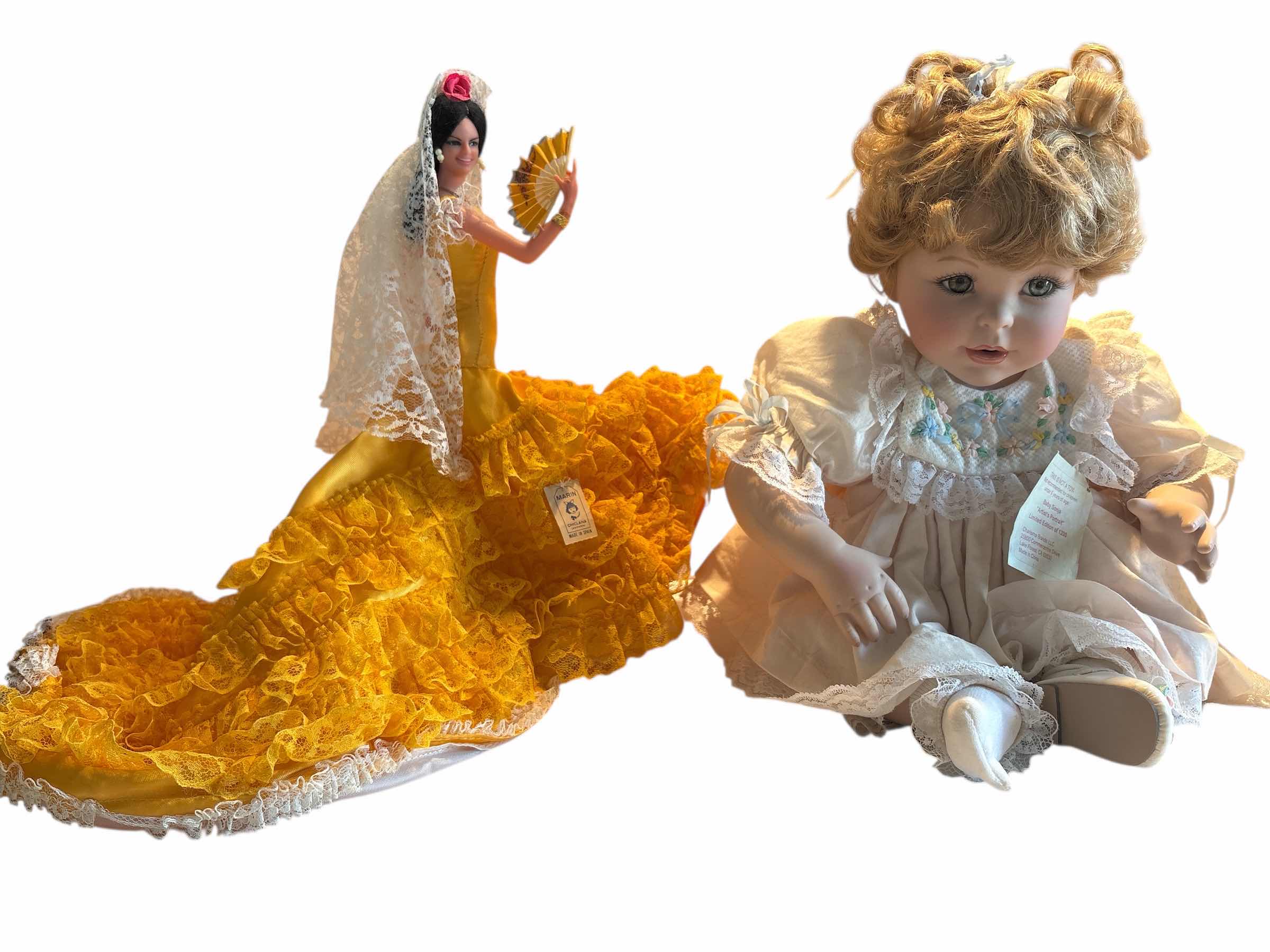 Photo 1 of (2)PCS PLASTIC AND DOLL 12”