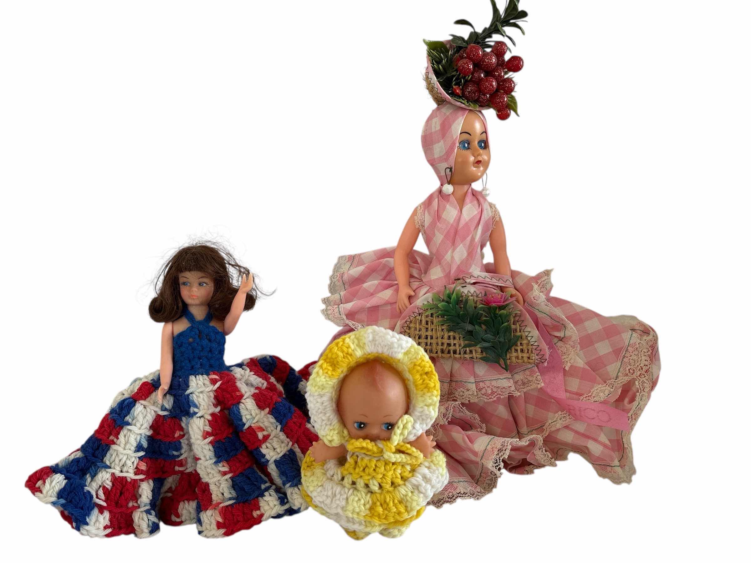 Photo 1 of (3)PCS AROUND THE WORLD DOLLS PLASTIC H12”