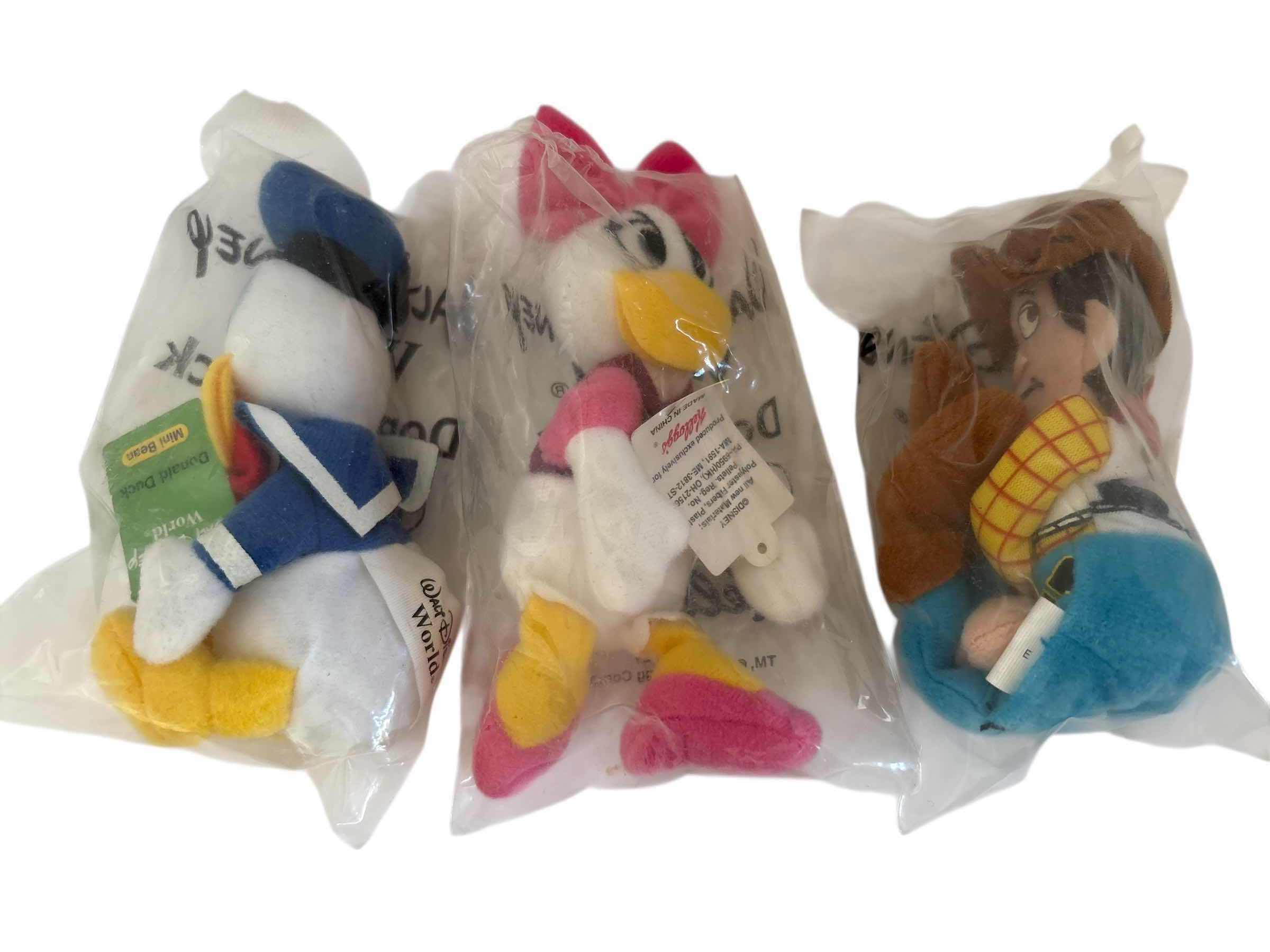Photo 1 of (3)PCS NEW DISNEY KELLOGG’S PLUSH H5”