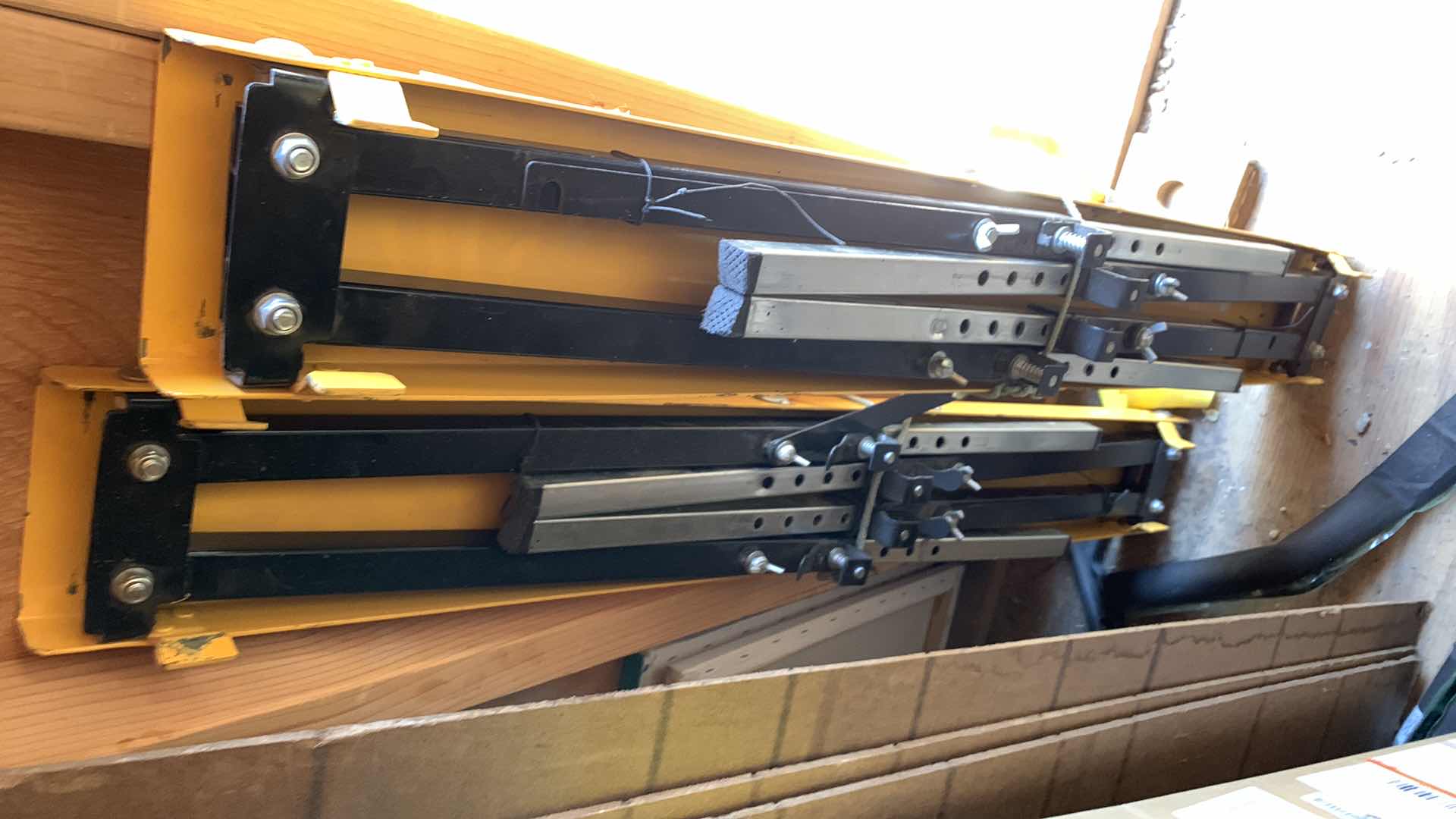 Photo 1 of 2 METAL SAW HORSES 550LB CAPACITY