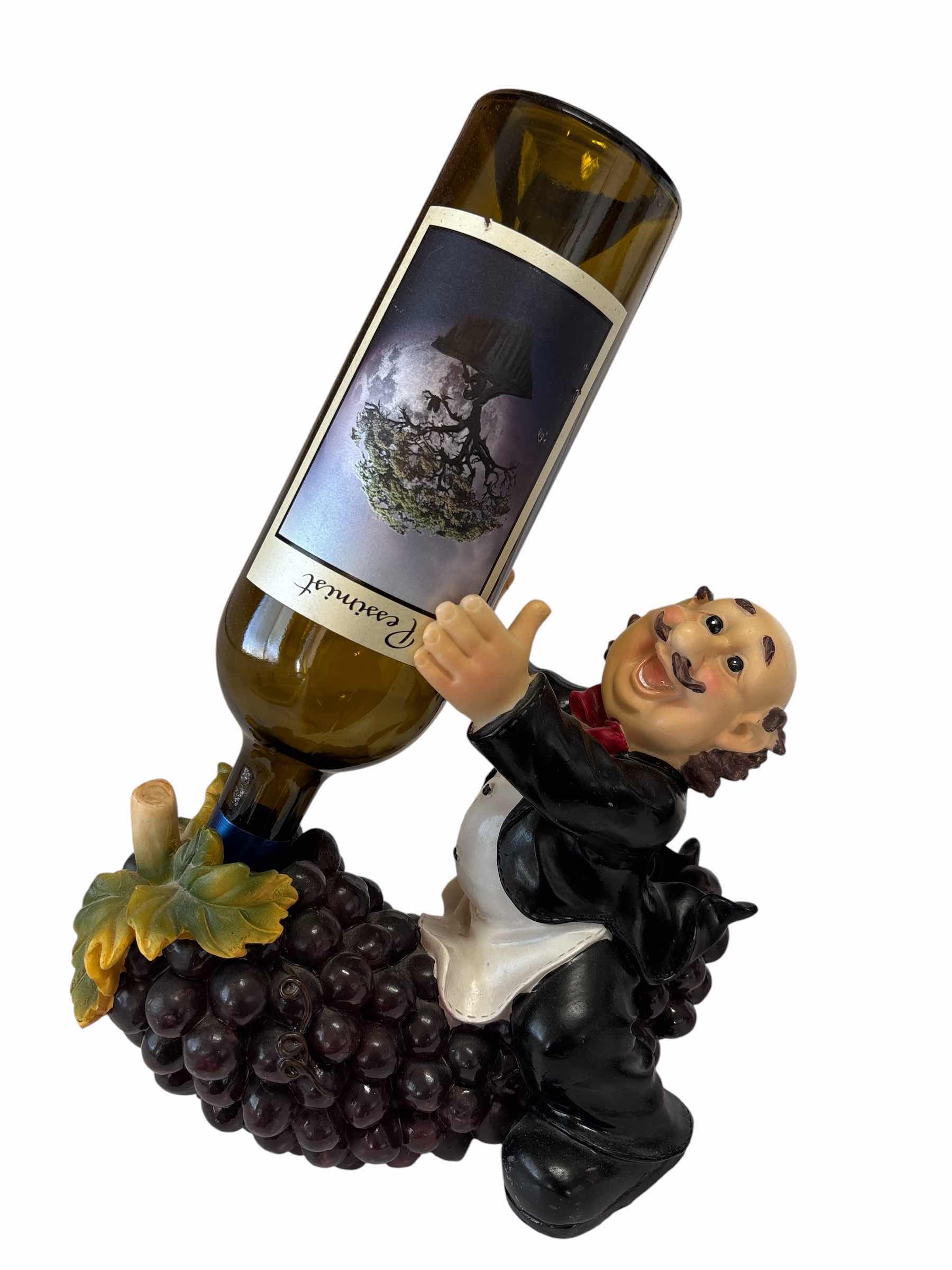 Photo 1 of CHEF RESIN WINE HOLDER H8” $35
