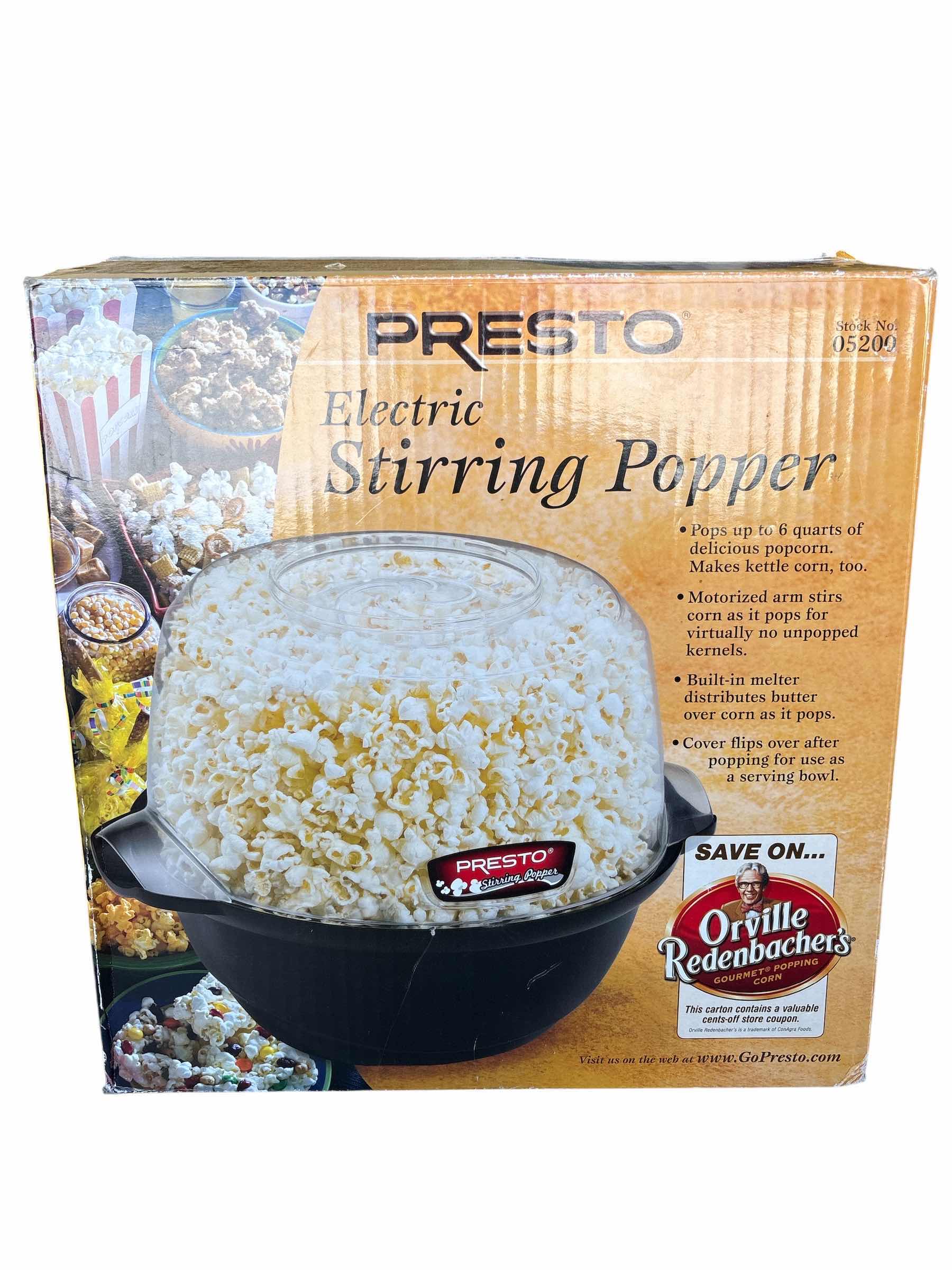 Photo 1 of PRESTO ELECTRIC STIRRING POPPER IN ORIGINAL BOX