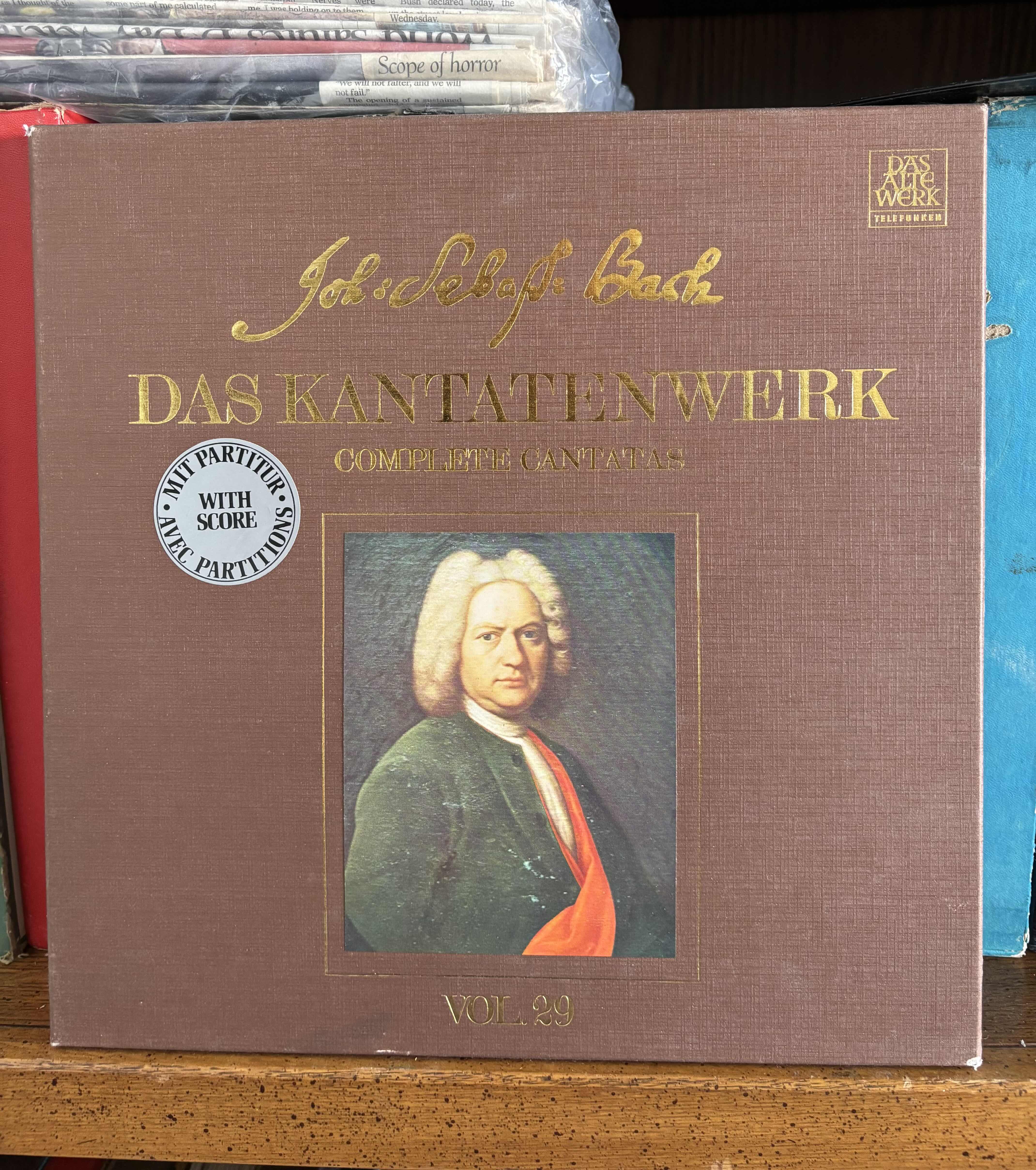Photo 1 of CONTENTS OF SHELF: COLLECTION OF VINTAGE VINYL RECORDS - MAHLER SYMPHONY RECORDINGS