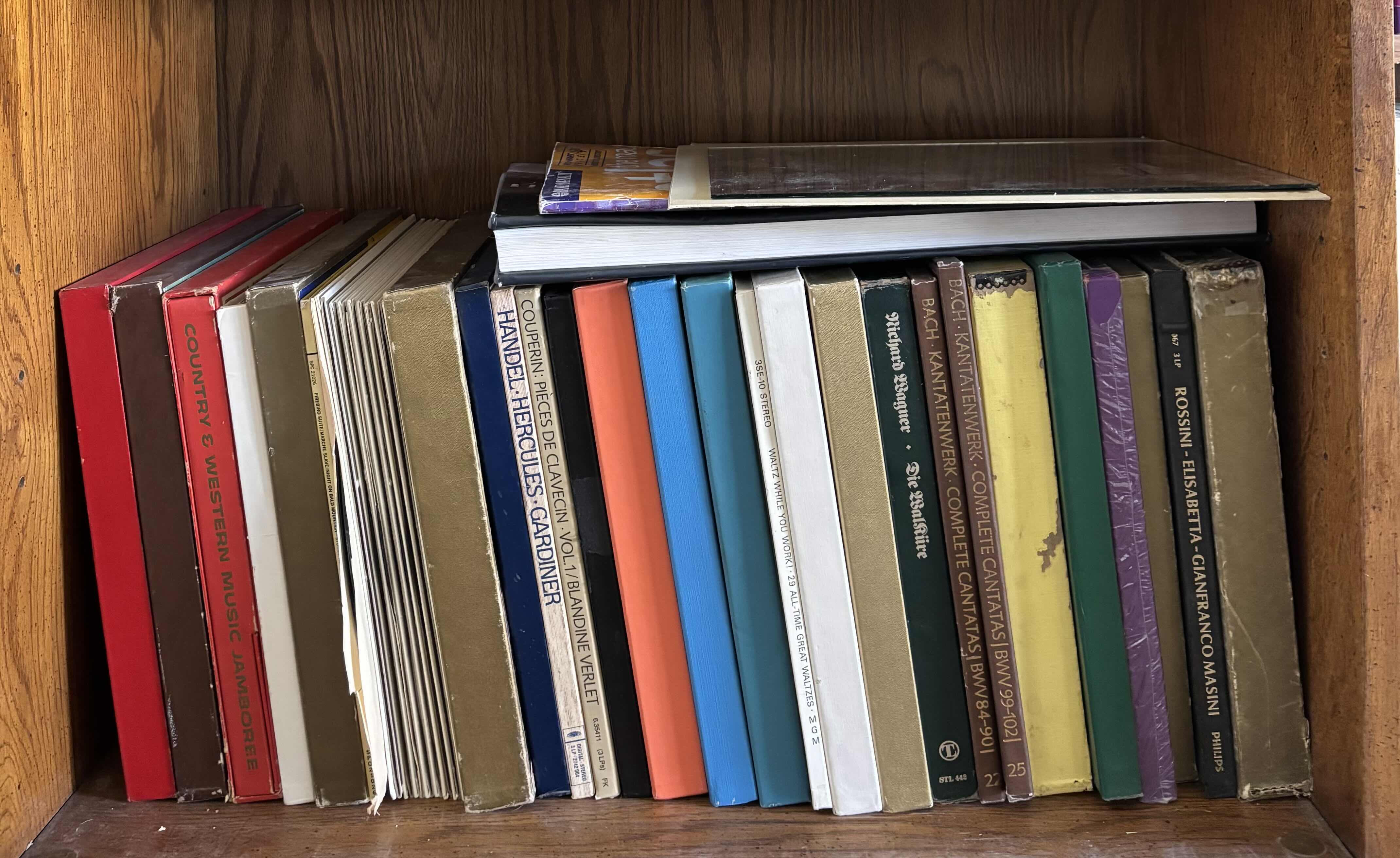 Photo 1 of CONTENTS OF SHELF: COLLECTION OF VINTAGE VINYL RECORDS