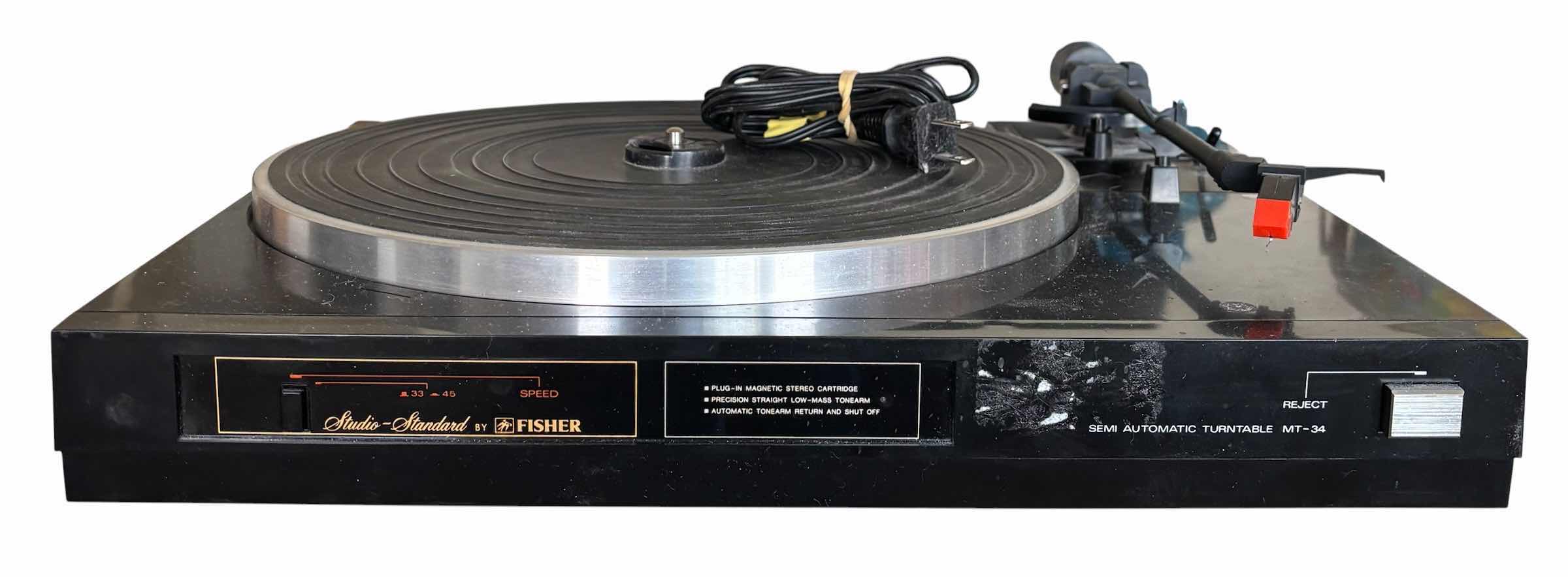 Photo 1 of VINTAGE FISHER MT-34 TURNTABLE $140