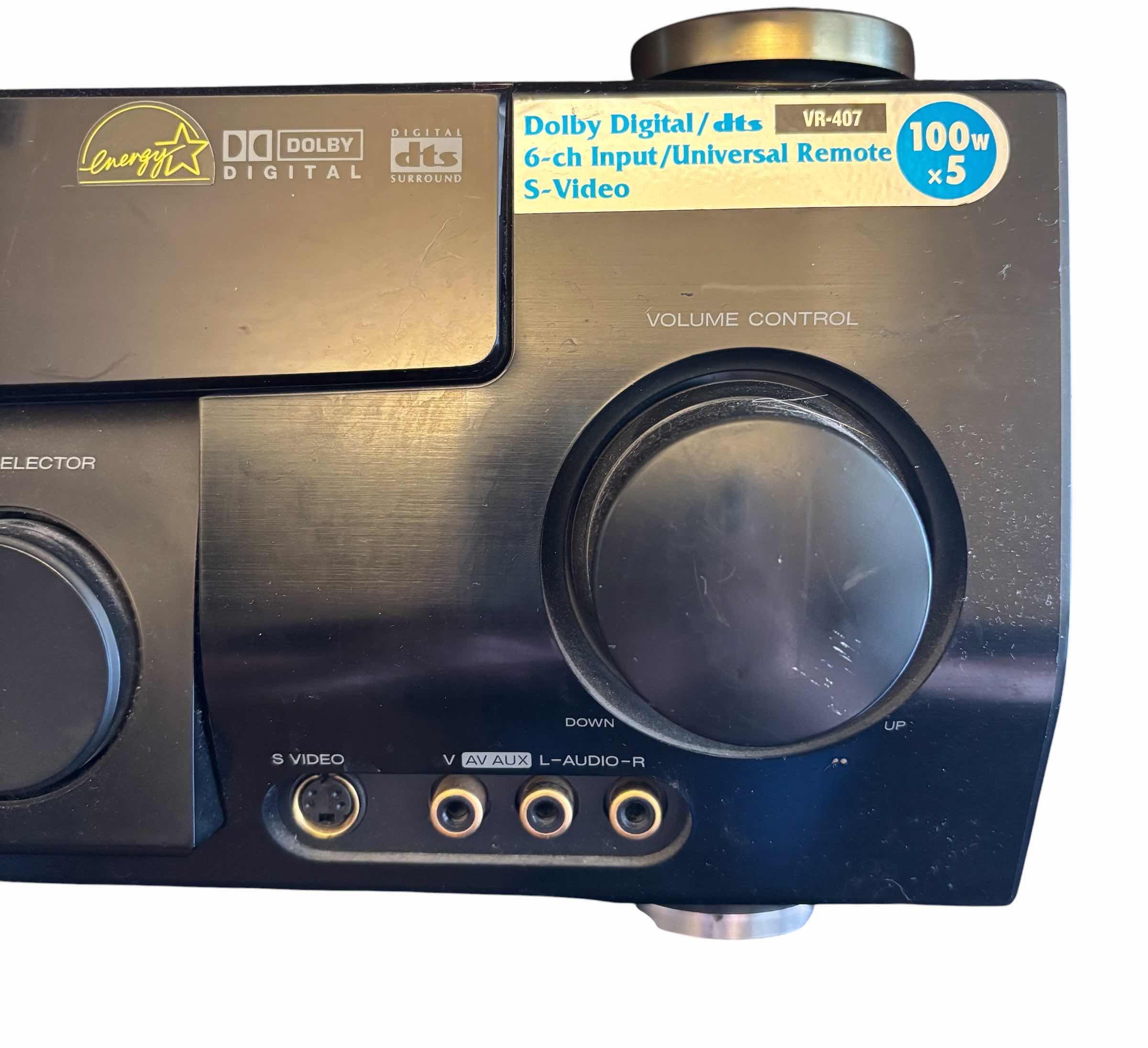Photo 1 of KENWOOD VR-407 AUDIO VIDEO SURROUND RECEIVER
