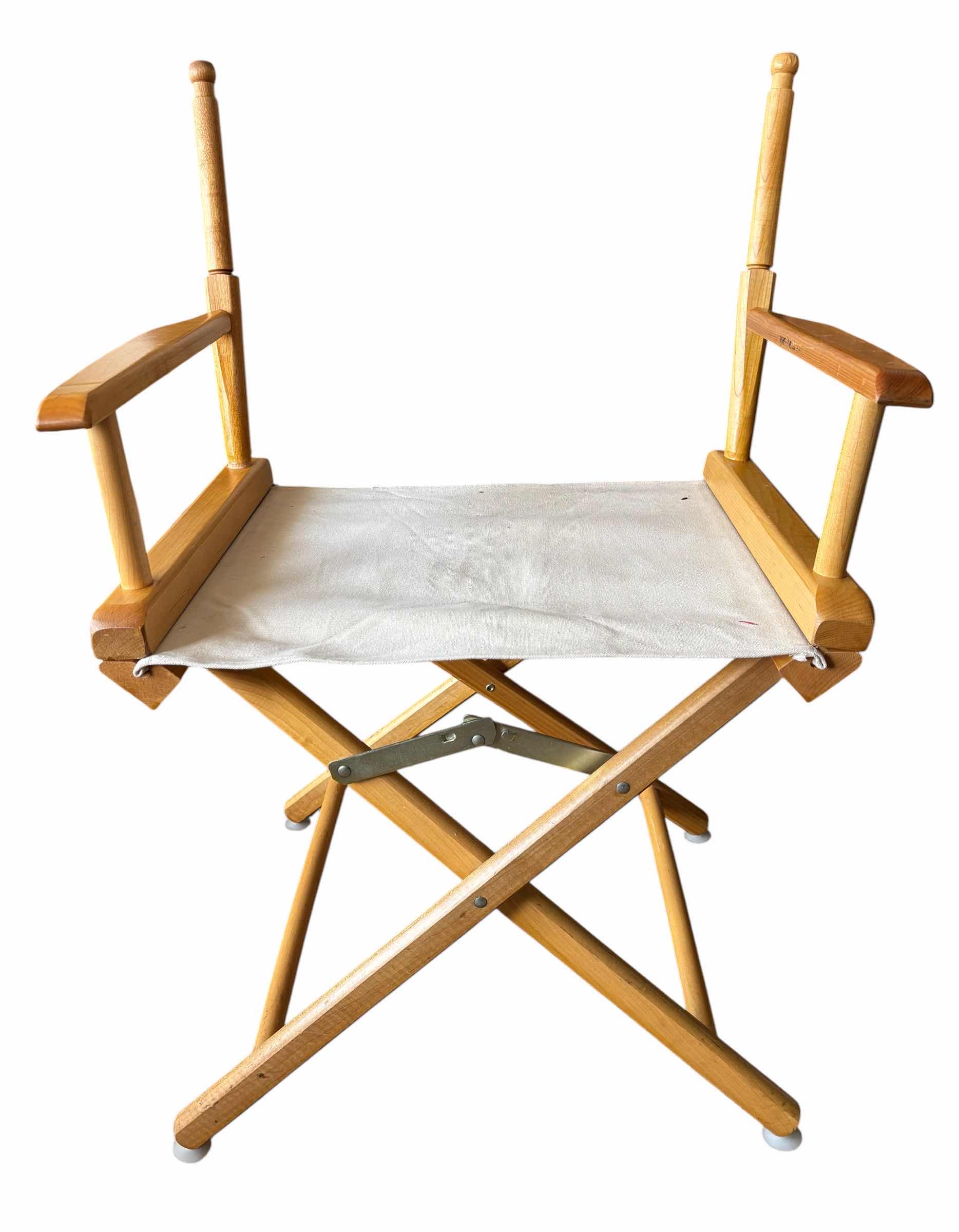 Photo 1 of DIRECTORS CHAIRS (2) MISSING BACK CANVAS