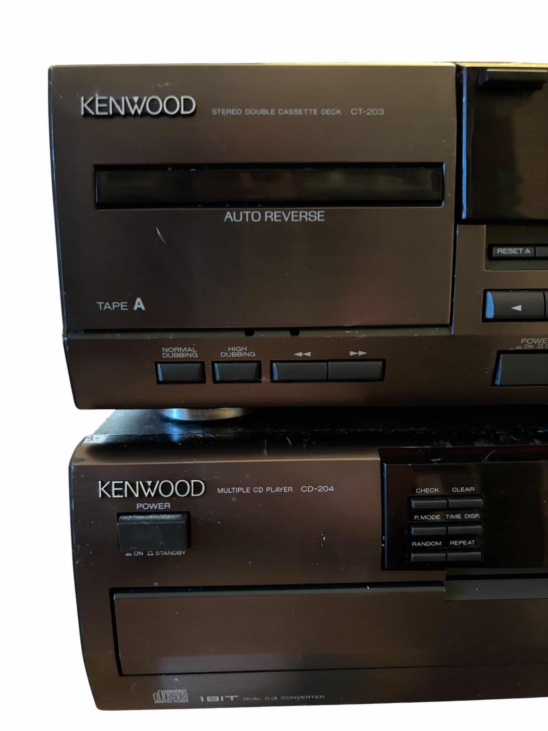Photo 1 of KENWOOD STEREO CASSETTE DECK & MULTIPLE CD PLAYER
