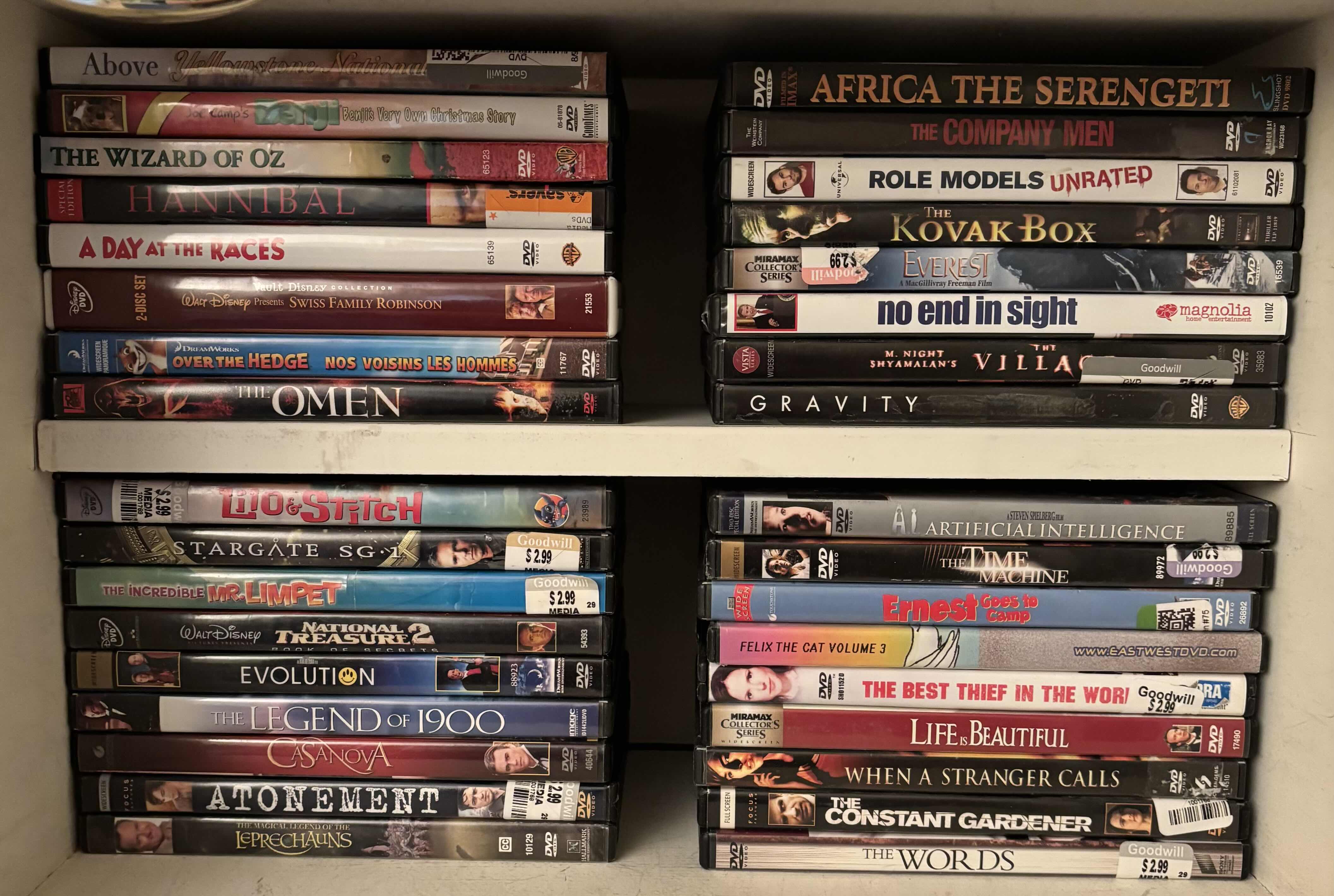 Photo 1 of COLLECTION OF DVDS