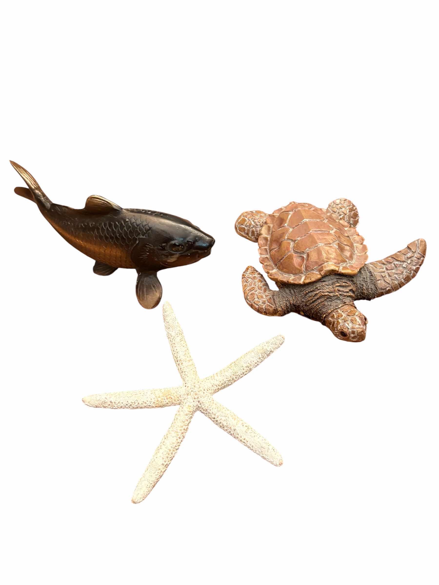 Photo 1 of (3)PCS OCEAN THEMED FIGURINES
