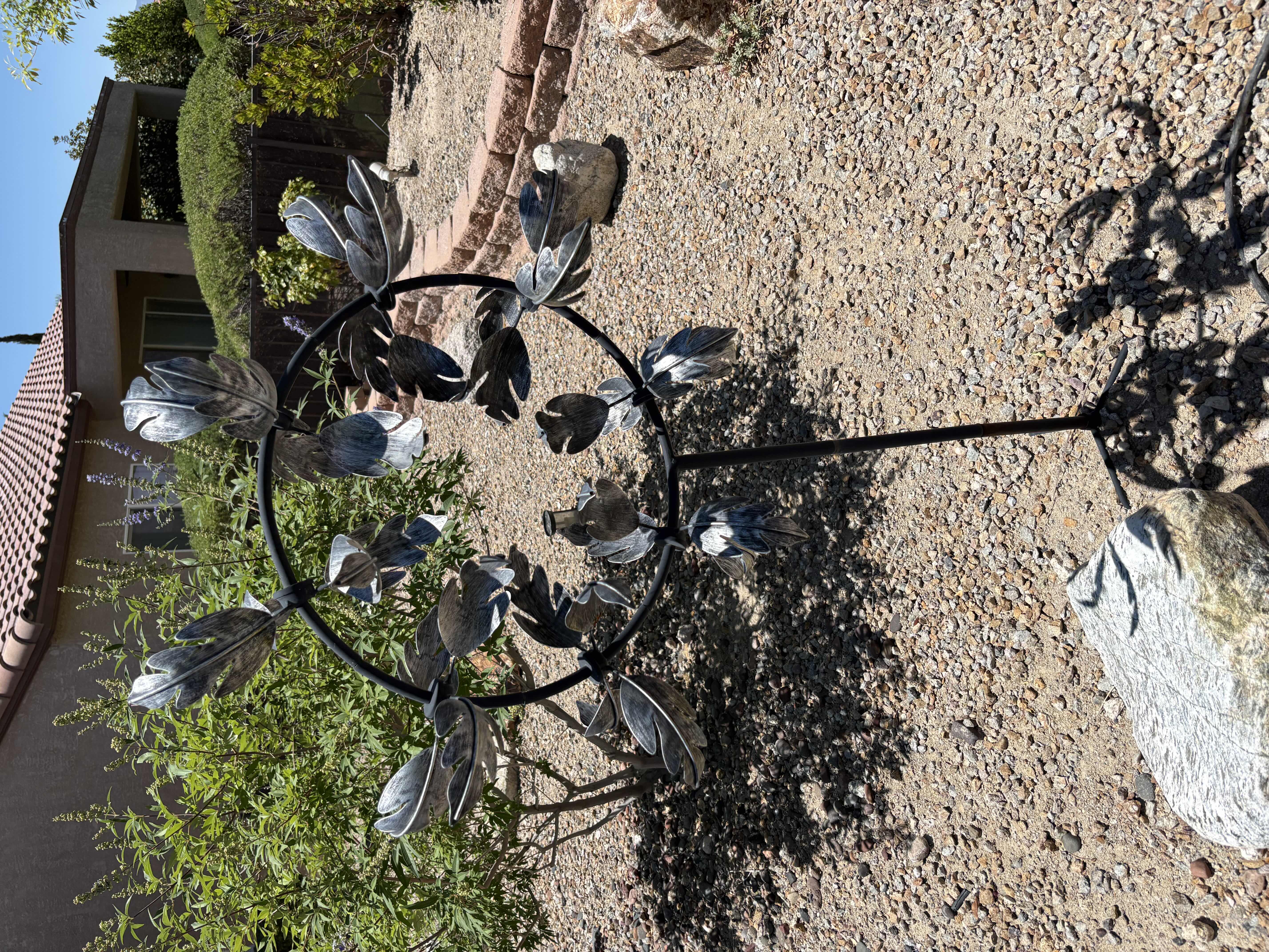 Photo 1 of RICHMOND SILVER WIND SCULPTURE SPINNERS H48”