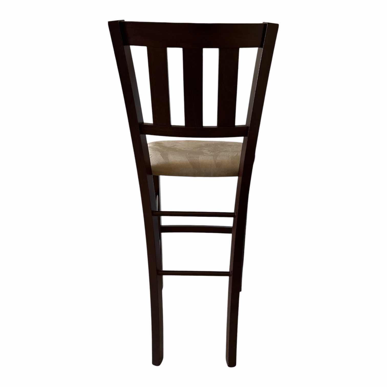 Photo 1 of REBECCA ESPRESSO BARSTOOL W/UPHOLSTERED SEAT H29.5” TOTAL H44” MADE IN ITALY