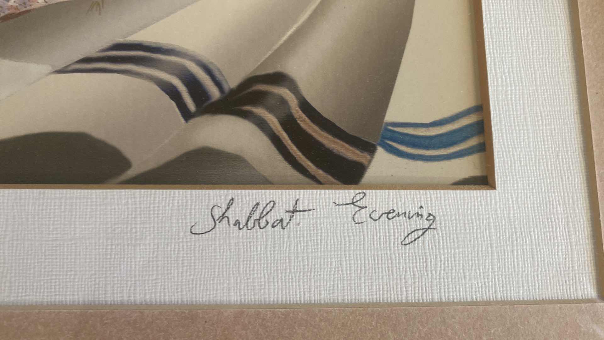 Photo 1 of FRAMED ART SHABBAT SIGNED BARCA LAVEE ARTWORK 20” X 16”