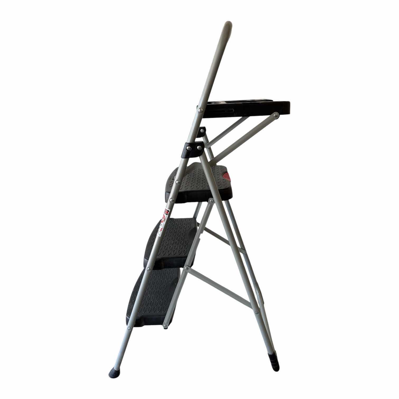 Photo 1 of STEP RIGHT 3-STEP FOLDING STEP STOOL W/TRAY H47”