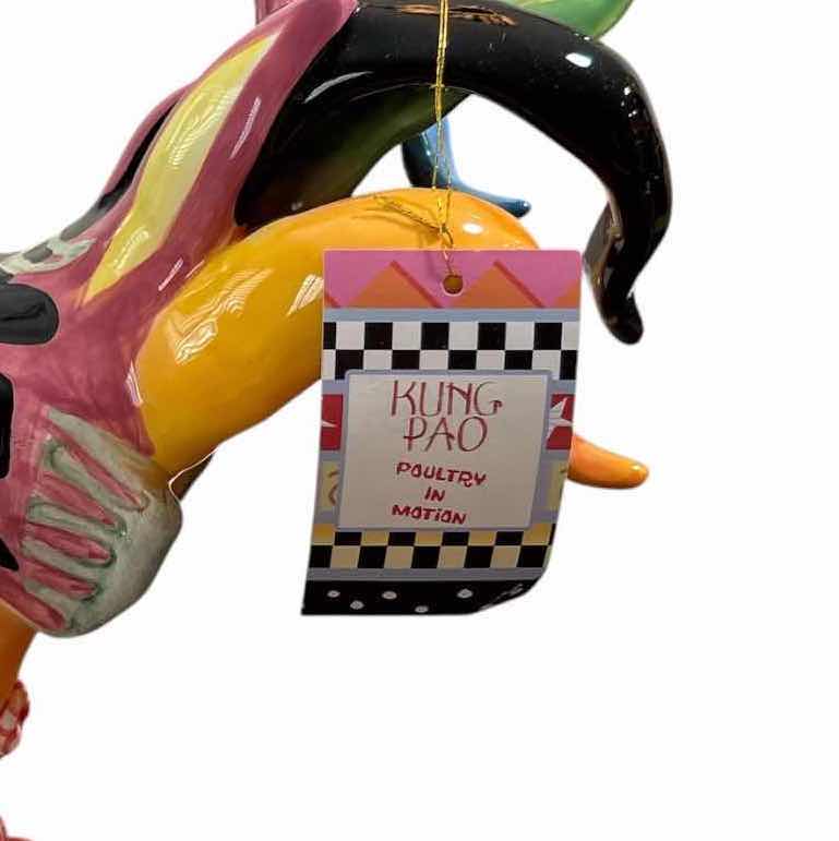 Photo 1 of KUNG PAO ROOSTER “POULTRY IN MOTION” FIGURINE H10”