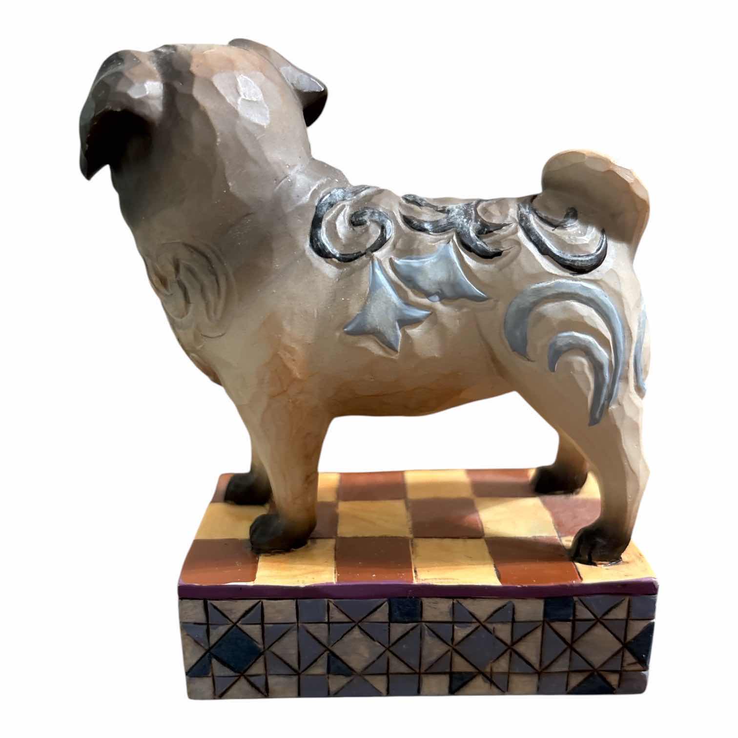 Photo 1 of JIM SHORE “SARGE PUG” FIGURINE H4.5”
